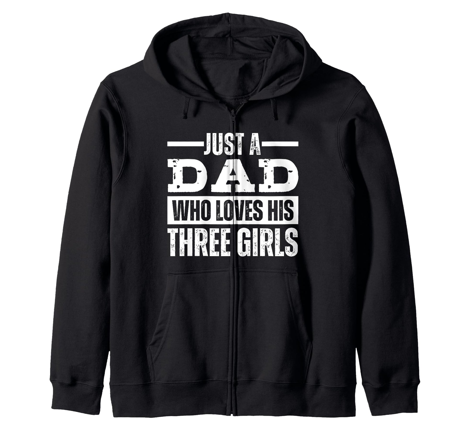 Just Dad Who Loves His 3 T-Shirt - Custom Art Print Unisex - T-Shirt, Sweatshirt, Hoodie