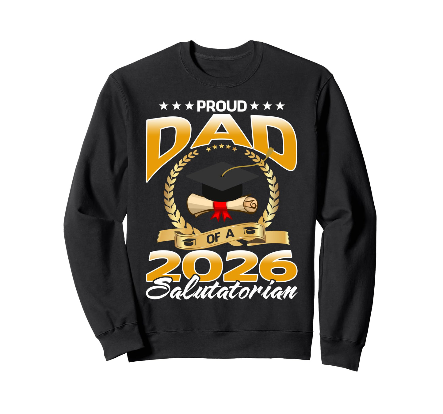 Class 2026 Salutatorian Graduate Family Hoodie - Unique Graphic for Adults - T-Shirt, Sweatshirt, Hoodie