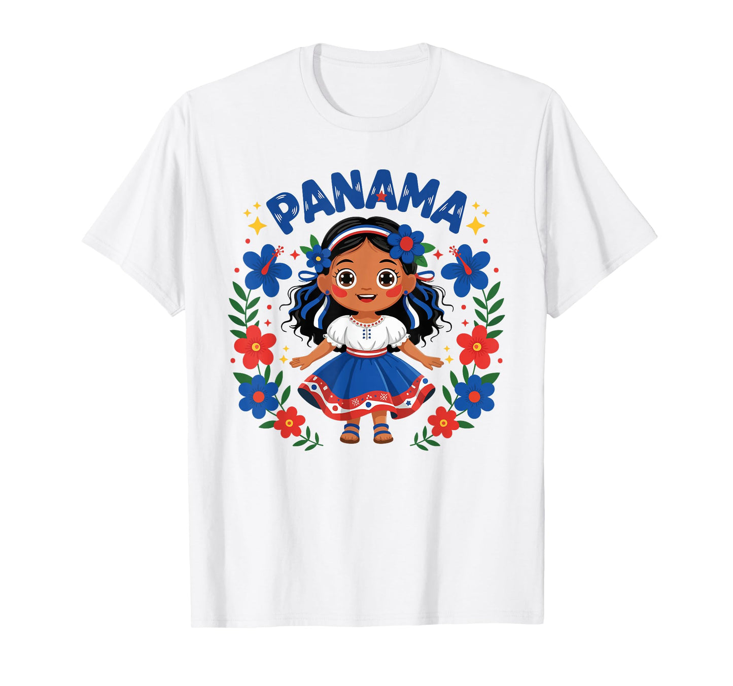 Panama Panamanian Traditional Dress T-Shirt - Graphic Print for Adults - T-Shirt, Sweatshirt, Hoodie