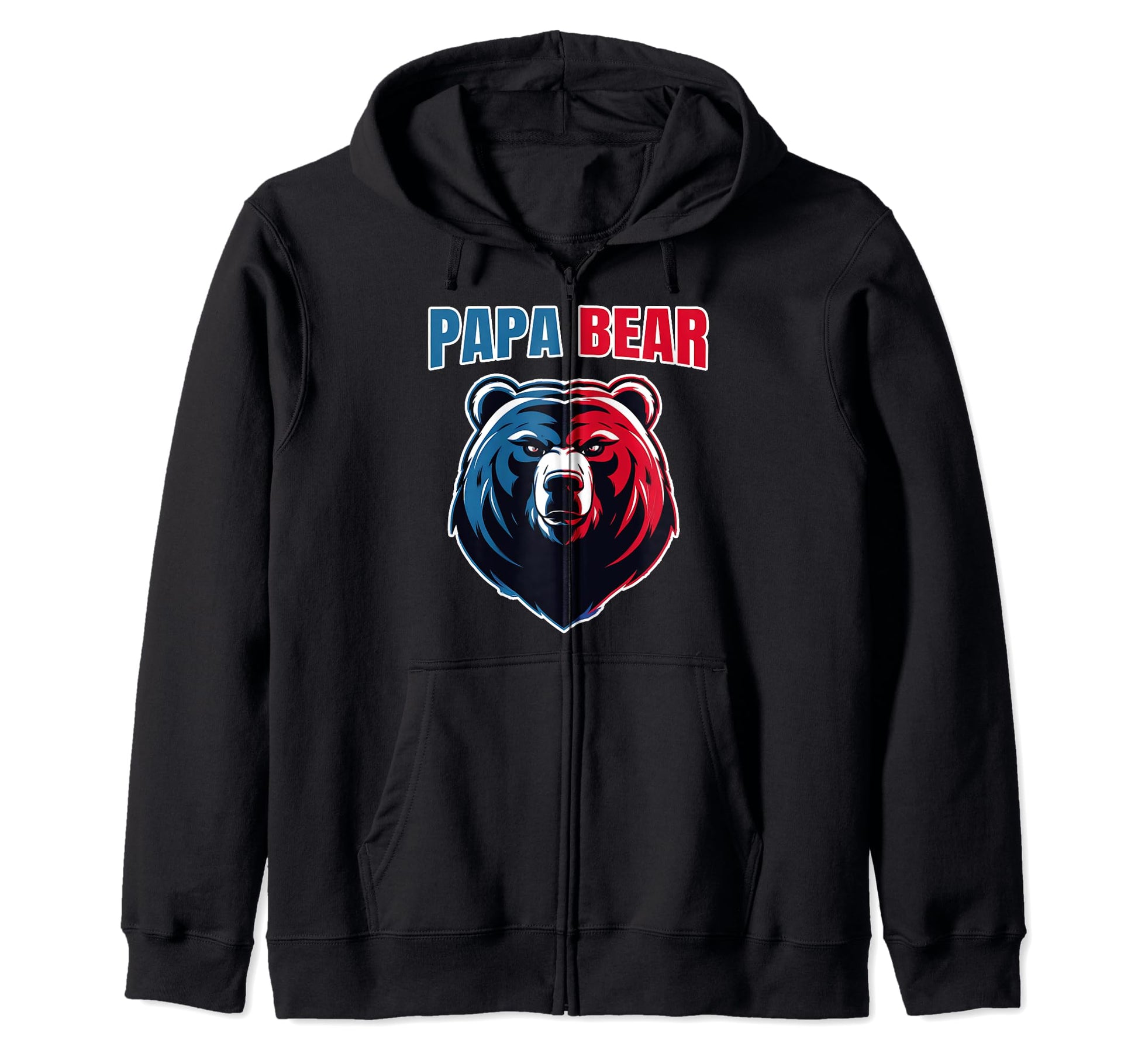 Patriotic Papa Bear Fathers Day Sweatshirt - Trendy Graphic Men Women - T-Shirt, Sweatshirt, Hoodie