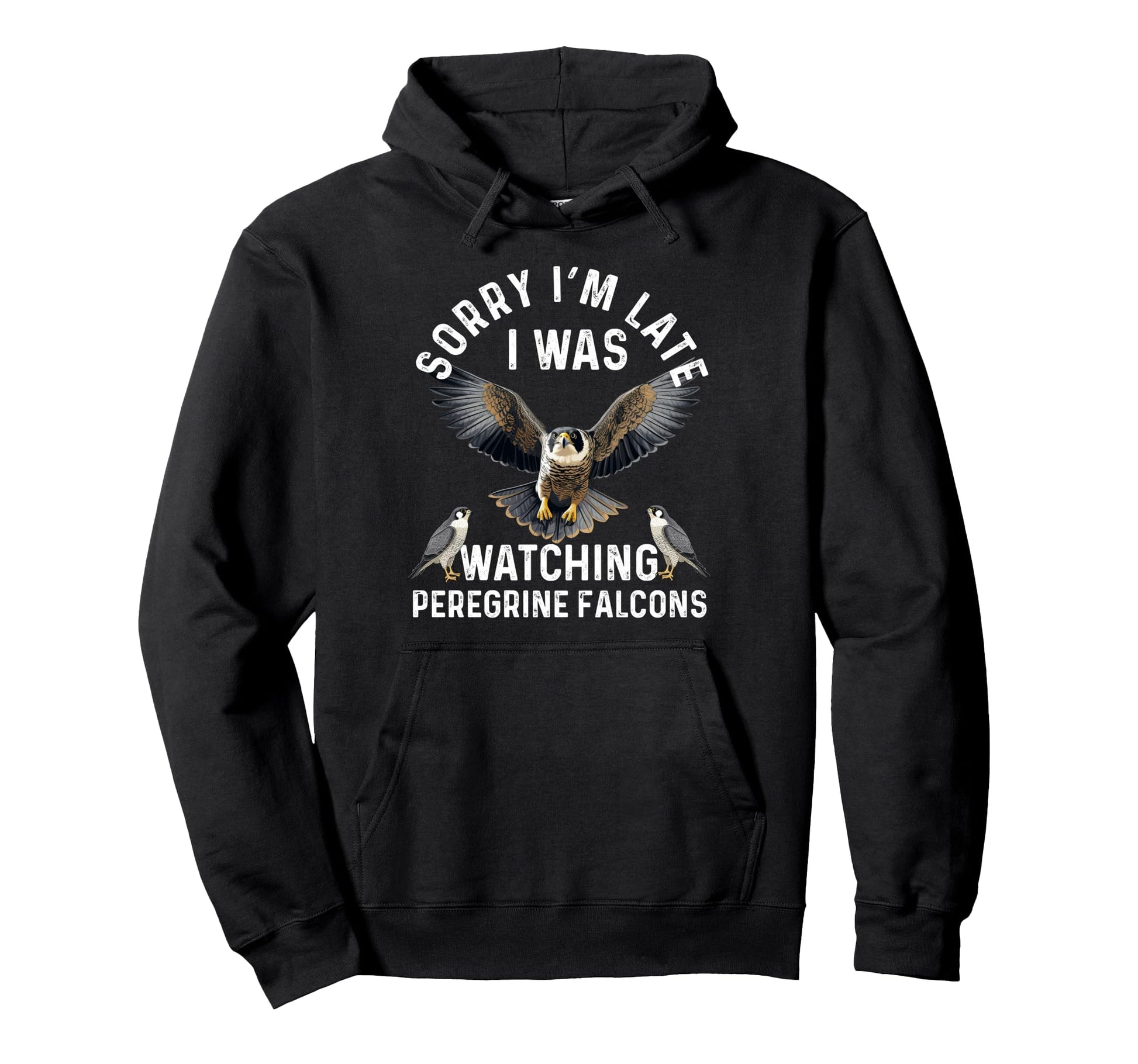 Peregrine Falcon Dad Falconer Hoodie - Casual Everyday Wear Men Women - T-Shirt, Sweatshirt, Hoodie