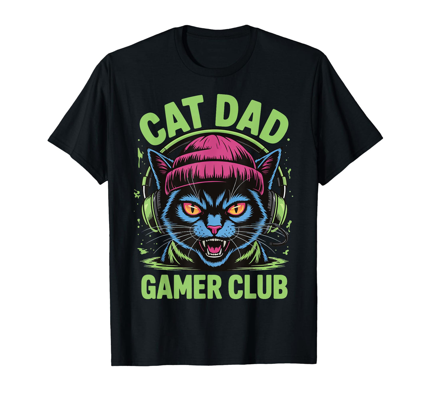 Gamer Gaming Cat Father Video Game Sweatshirt - Minimalist Print Men Women - T-Shirt, Sweatshirt, Hoodie