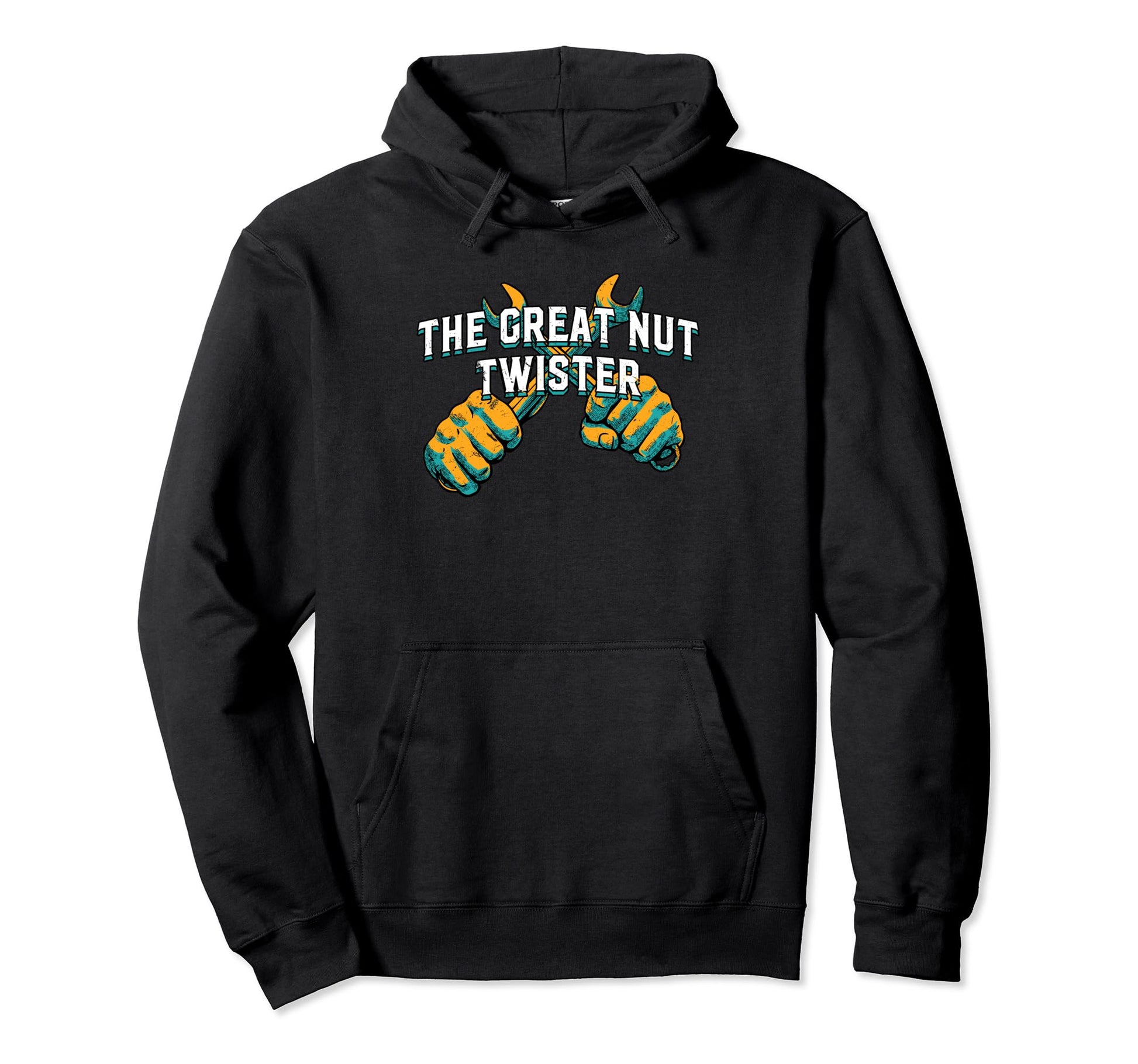Great Nut Twister Mechanic Trucker Hoodie - Custom Art Print Unisex - T-Shirt, Sweatshirt, Hoodie