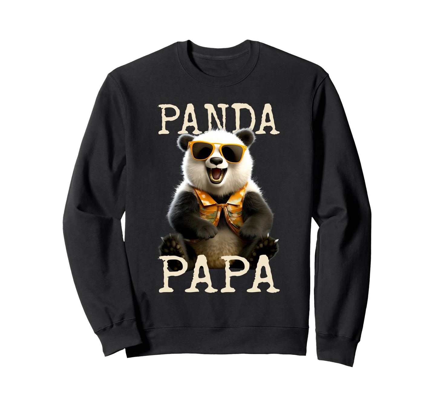Panda Papa Daddy Pandas Dad Sweatshirt - Streetwear Style Men Women - T-Shirt, Sweatshirt, Hoodie