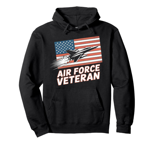 Air Force Veteran Us American Flag Dad Hoodie - Novelty Apparel Men Women - T-Shirt, Sweatshirt, Hoodie