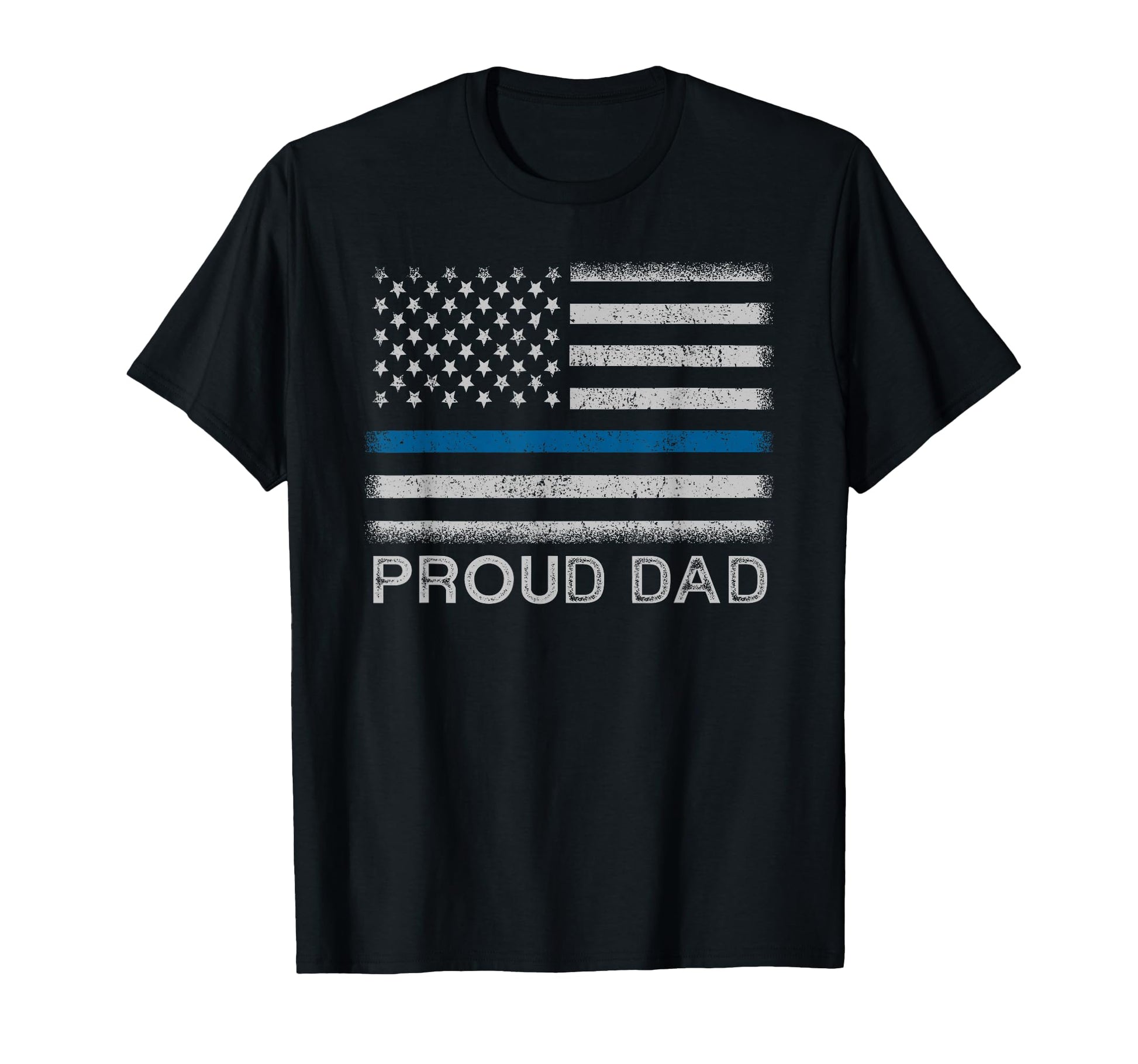 Thin Blue Line Proud Dad Police T-Shirt - Aesthetic Graphic Men Women - T-Shirt, Sweatshirt, Hoodie