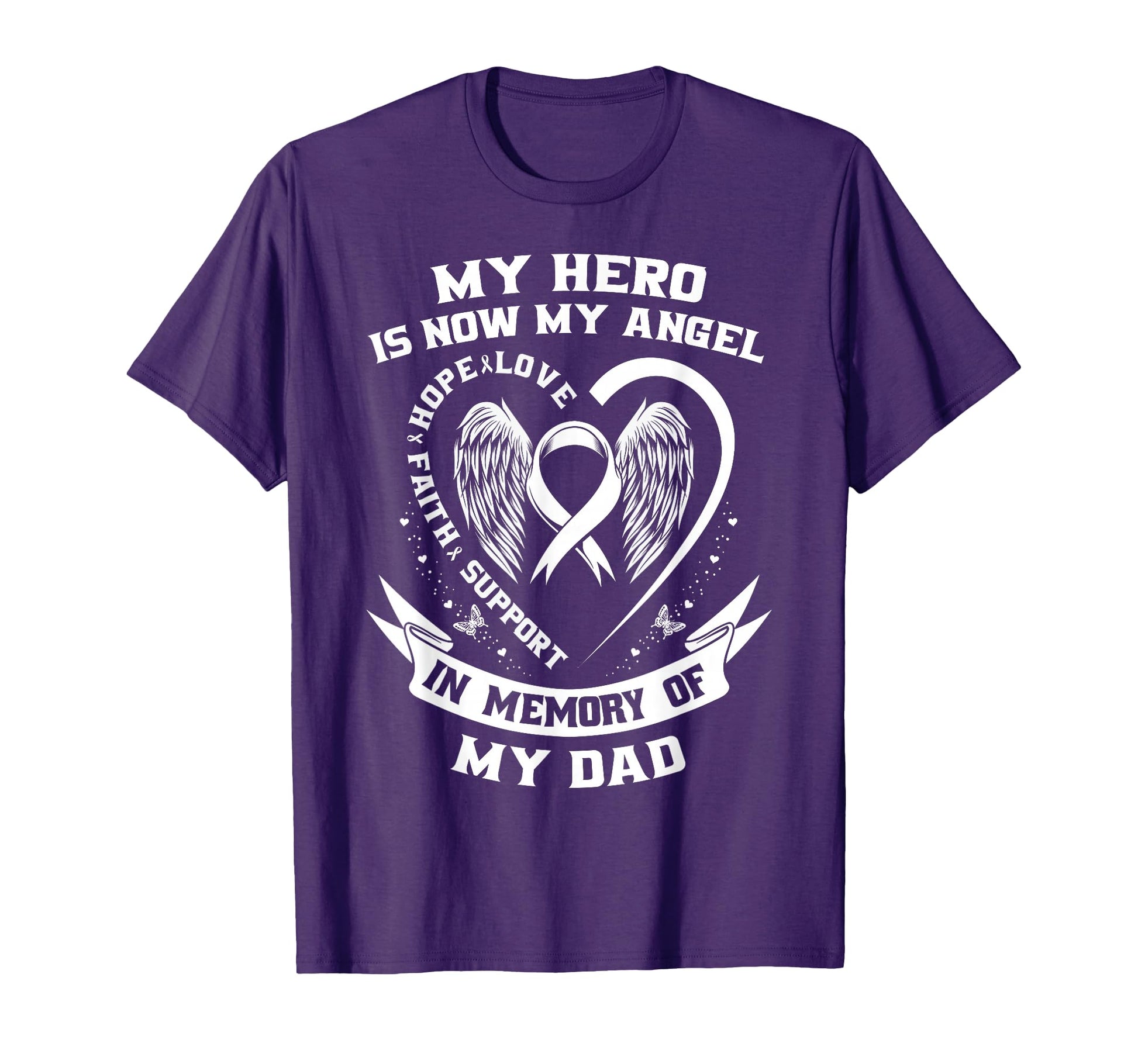 Lung Cancer Awareness Shirts Dad My T-Shirt - Graphic Print for Adults - T-Shirt, Sweatshirt, Hoodie