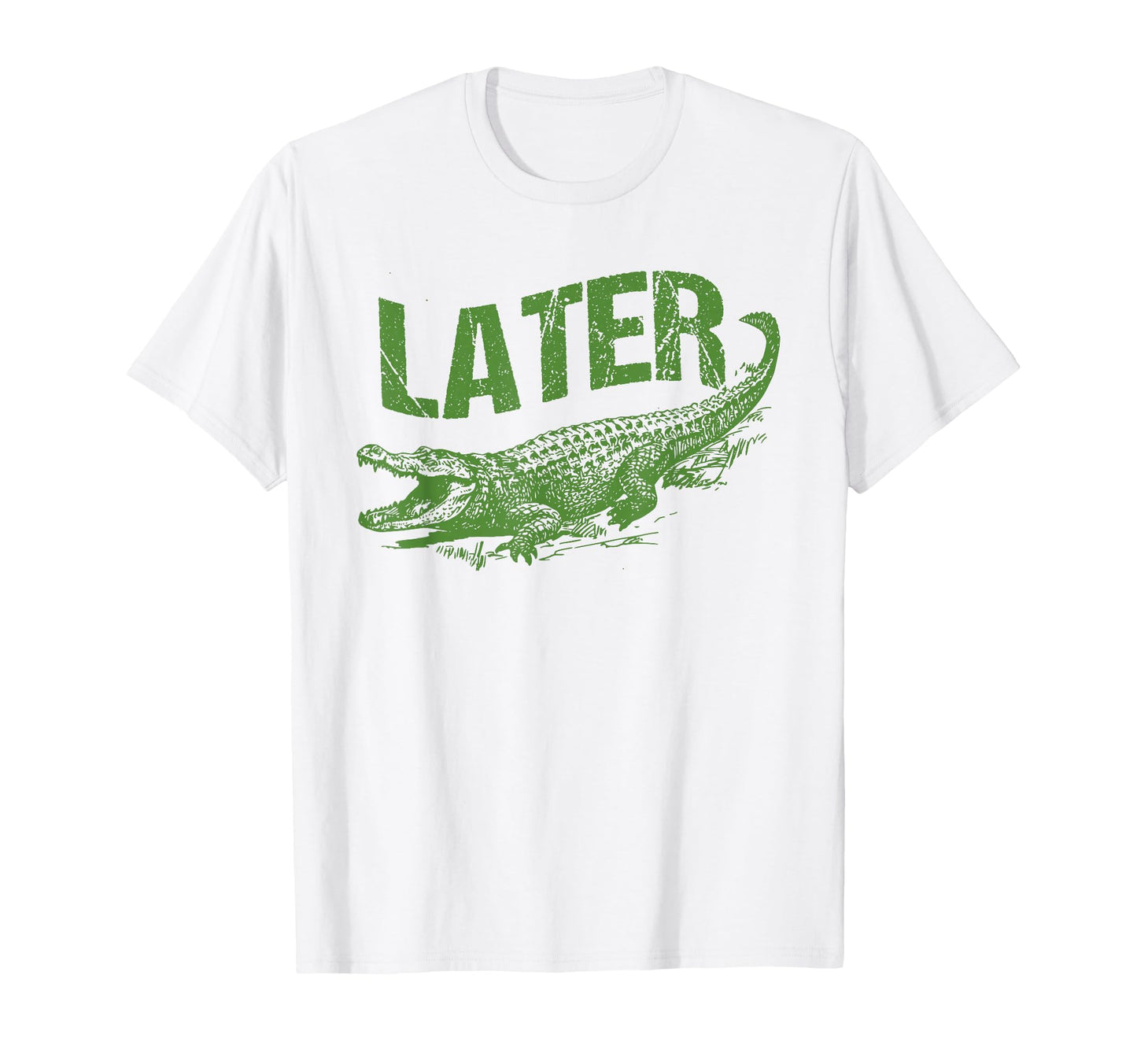 Funny Alligator Late Gator Puns T-Shirt - Custom Art Print Unisex - T-Shirt, Sweatshirt, Hoodie