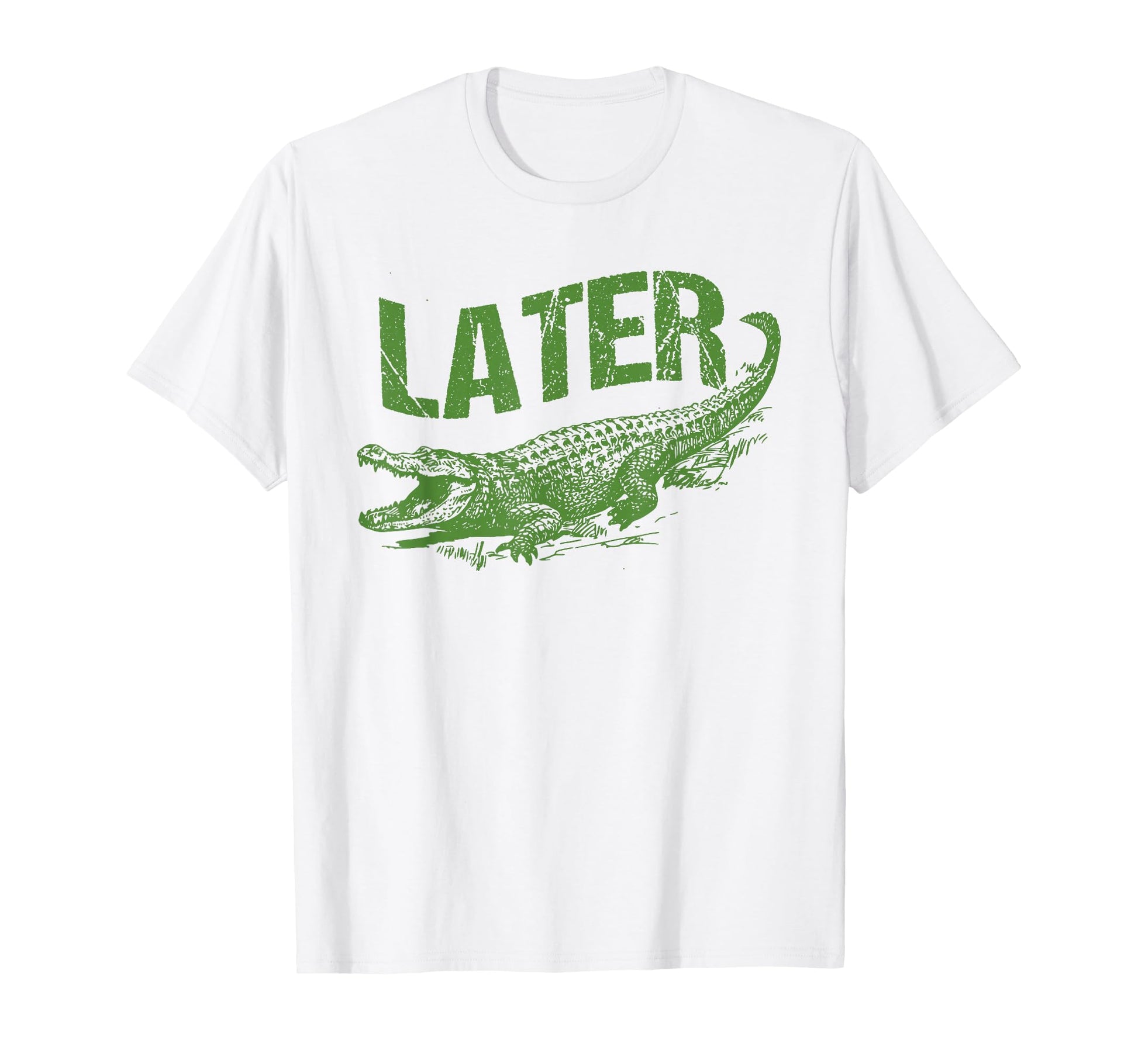 Funny Alligator Late Gator Puns T-Shirt - Custom Art Print Unisex - T-Shirt, Sweatshirt, Hoodie