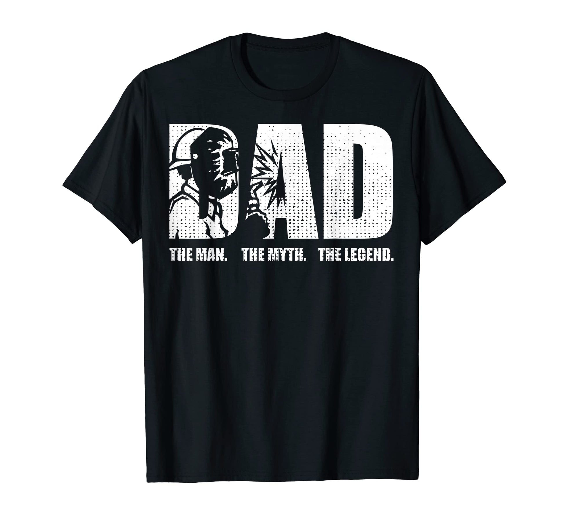 Welder Funny Welding Dad Myth Legend T-Shirt - Graphic Print Unisex - T-Shirt, Sweatshirt, Hoodie