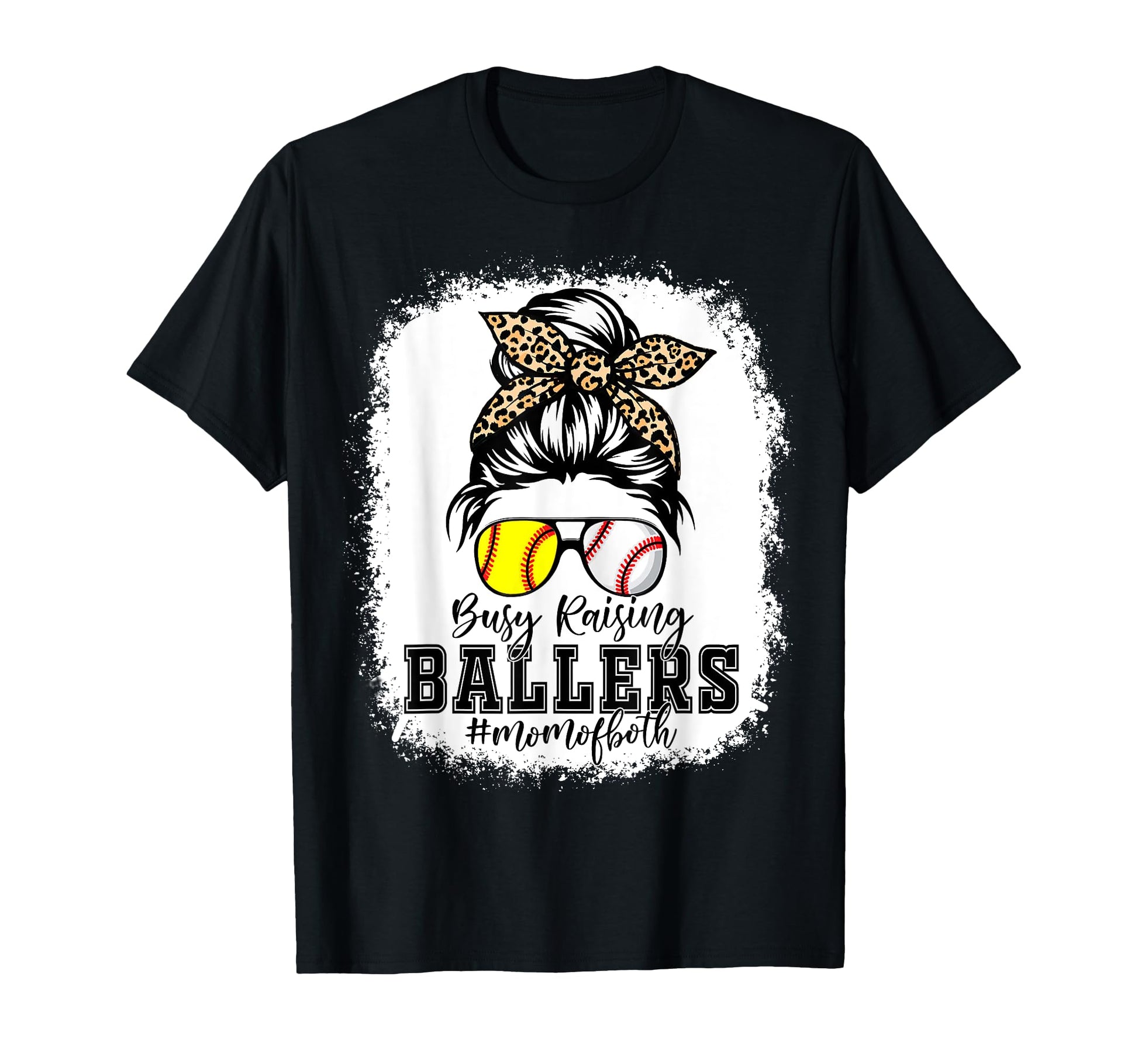 Leopard Busy Raising Ballers T-Shirt - Streetwear Style for Adults - T-Shirt, Sweatshirt, Hoodie