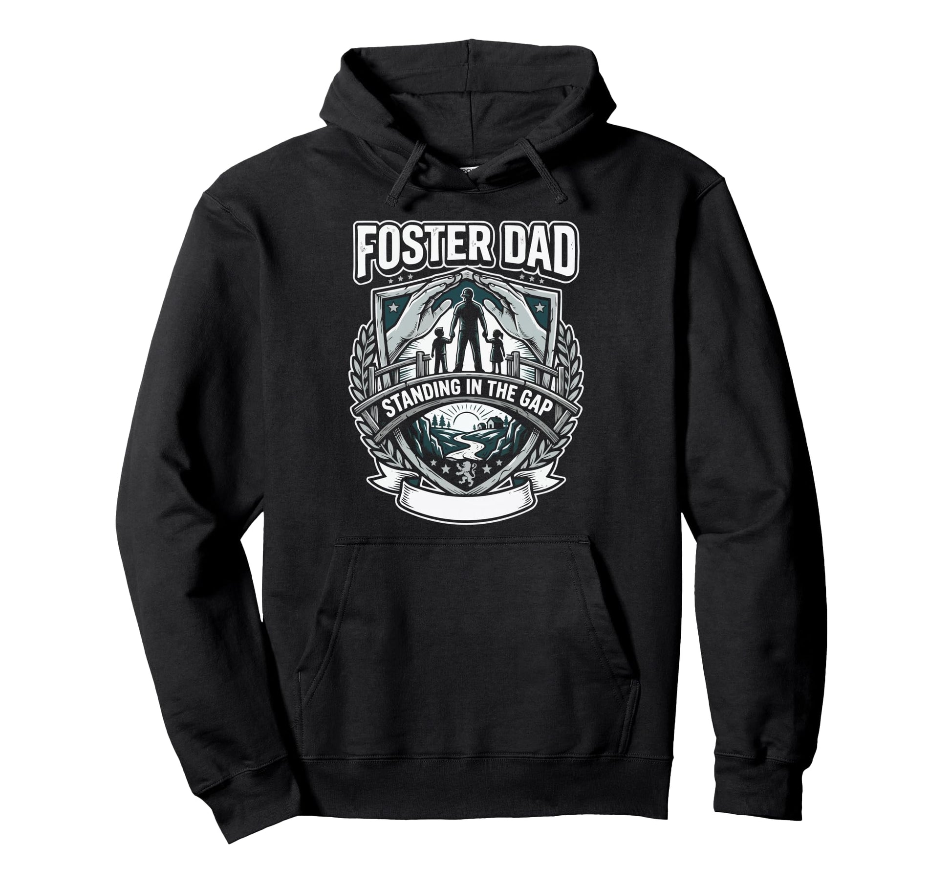 Foster Dad Foster Care Fathers Day Hoodie - Casual Everyday Wear Men Women - T-Shirt, Sweatshirt, Hoodie