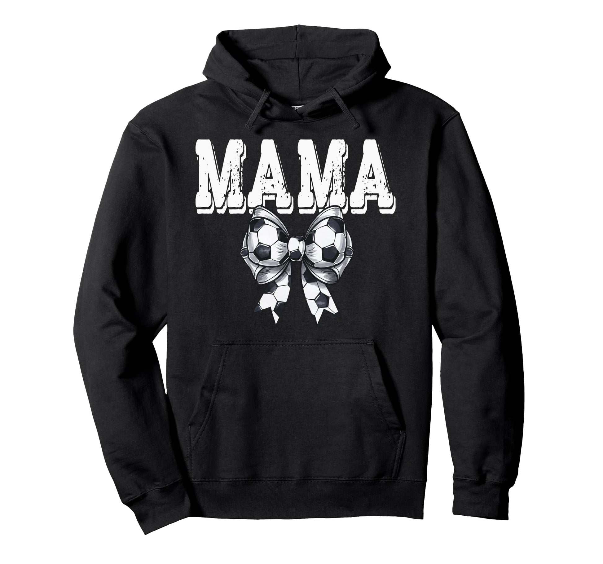 Coquette Soccer Bow Mama Sister Grandma Hoodie - Graphic Print Unisex - T-Shirt, Sweatshirt, Hoodie