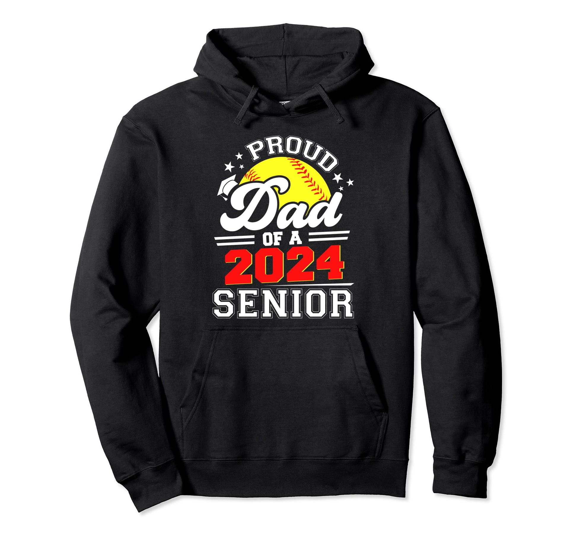 Proud Dad 2024 Senior Graduate Hoodie - Casual Everyday Wear for Adults - T-Shirt, Sweatshirt, Hoodie