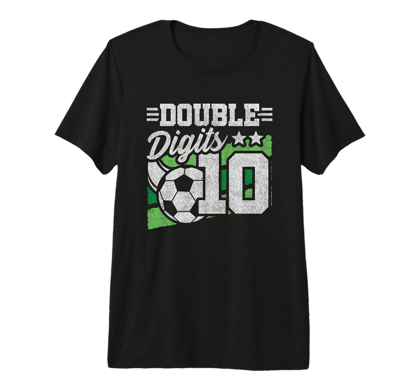 10Th Birthday Double Digits 10 Year T-Shirt - Custom Art Print for Adults - T-Shirt, Sweatshirt, Hoodie