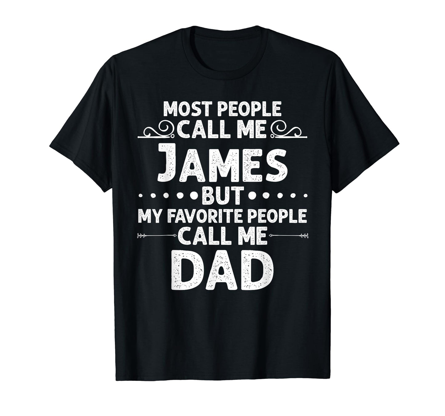 James Gift Name Funny Fathers Day T-Shirt - Custom Art Print Unisex - T-Shirt, Sweatshirt, Hoodie