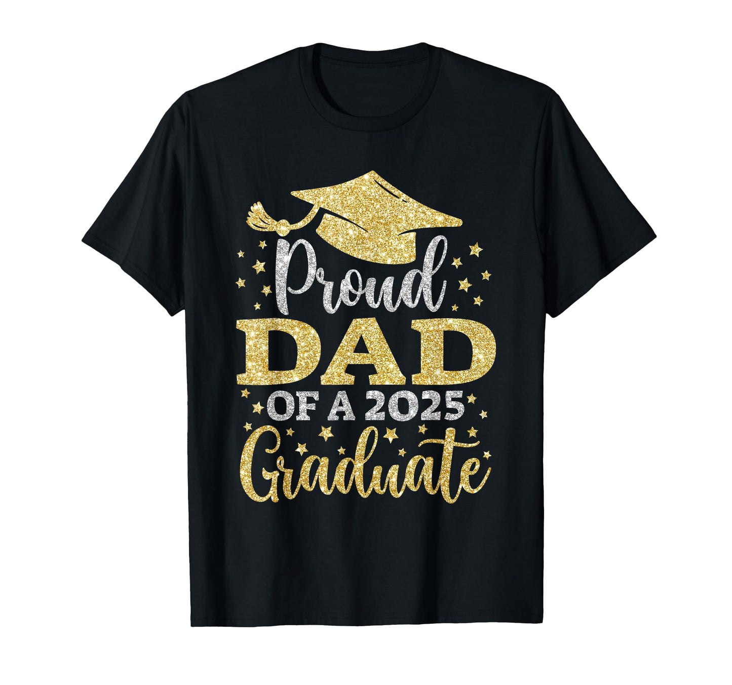 Dad Senior 2025 Proud Dad Class 2025 T-Shirt - Custom Art Print Unisex - T-Shirt, Sweatshirt, Hoodie