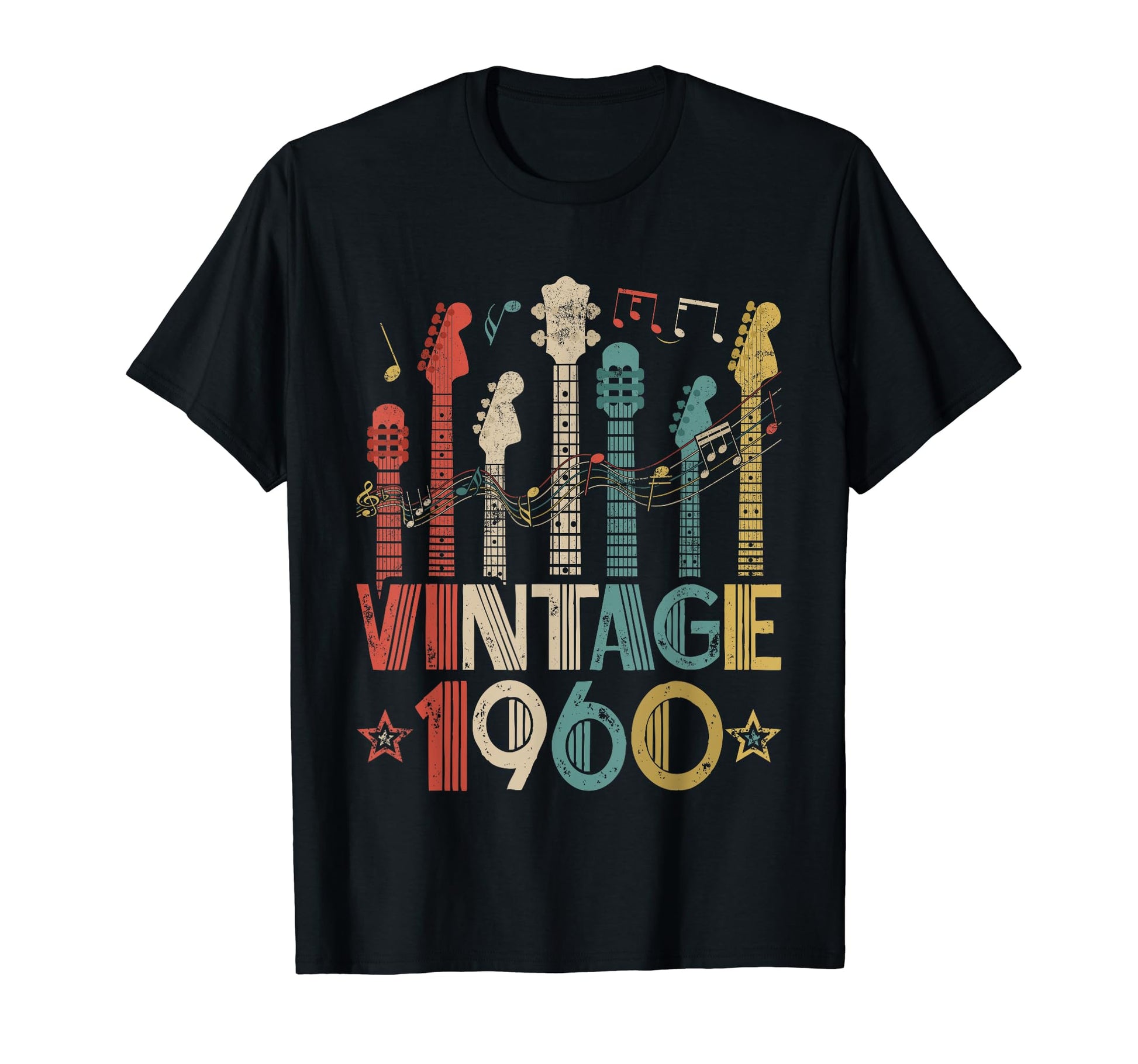 1960 Guitar Lover 1960 Birthday T-Shirt - Graphic Print for Adults - T-Shirt, Sweatshirt, Hoodie