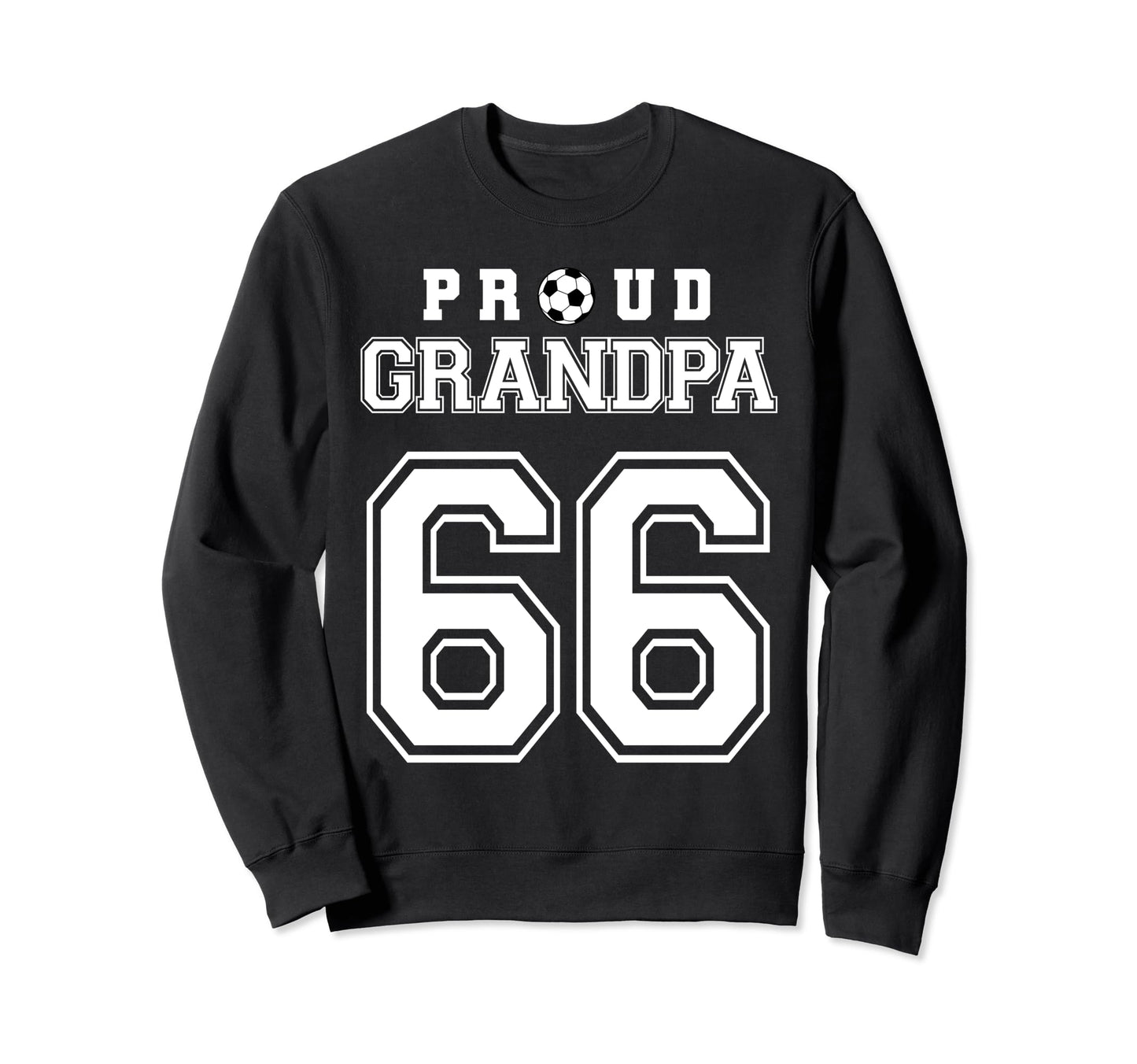 Number 66 Custom Proud Soccer Futbol Sweatshirt - Unique Graphic Unisex - T-Shirt, Sweatshirt, Hoodie
