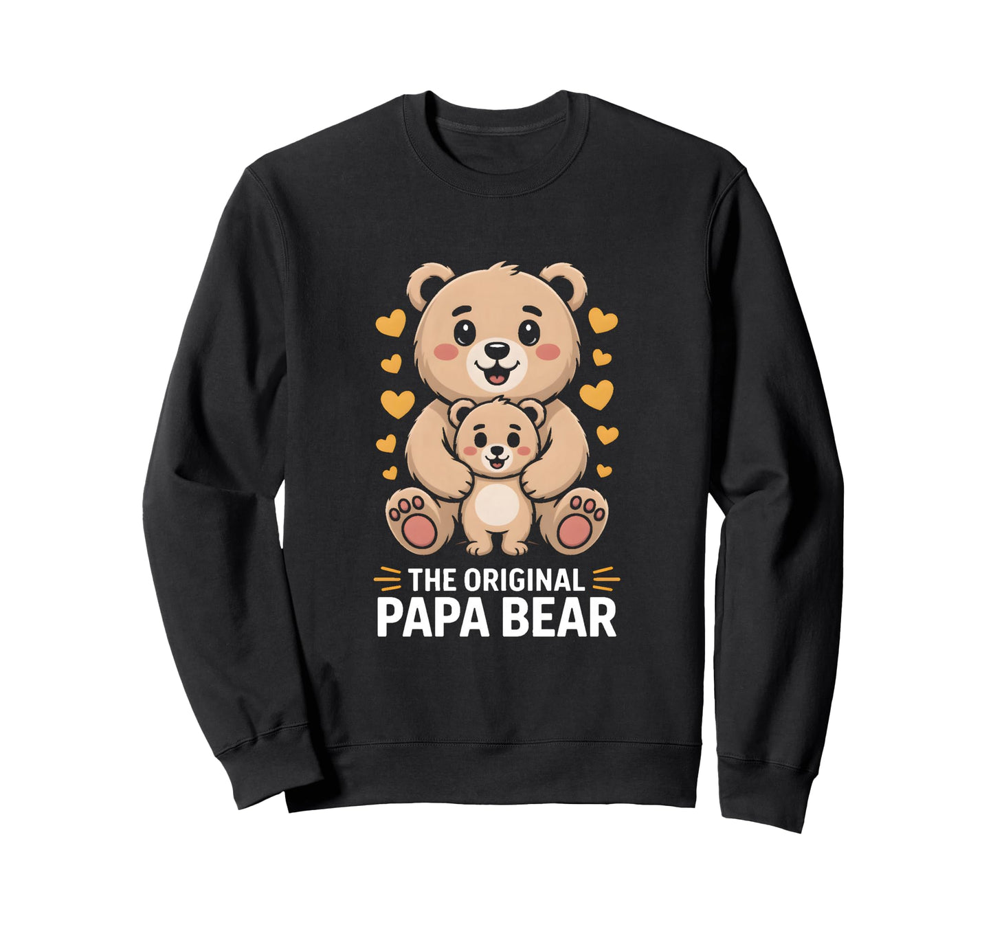Original Papa Bear Family Sweatshirt - Unique Graphic Men Women - T-Shirt, Sweatshirt, Hoodie