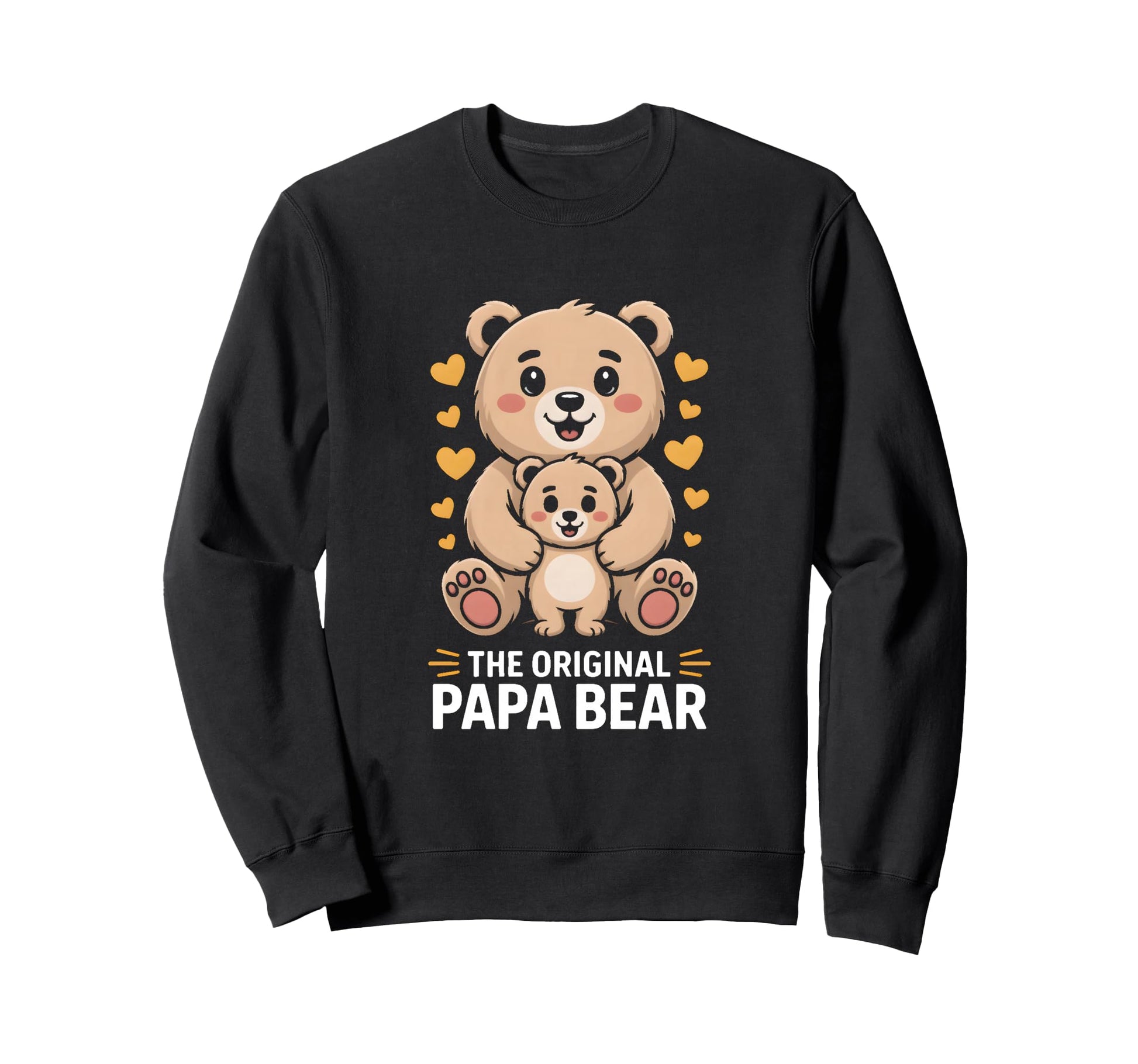 Original Papa Bear Family Sweatshirt - Unique Graphic Men Women - T-Shirt, Sweatshirt, Hoodie