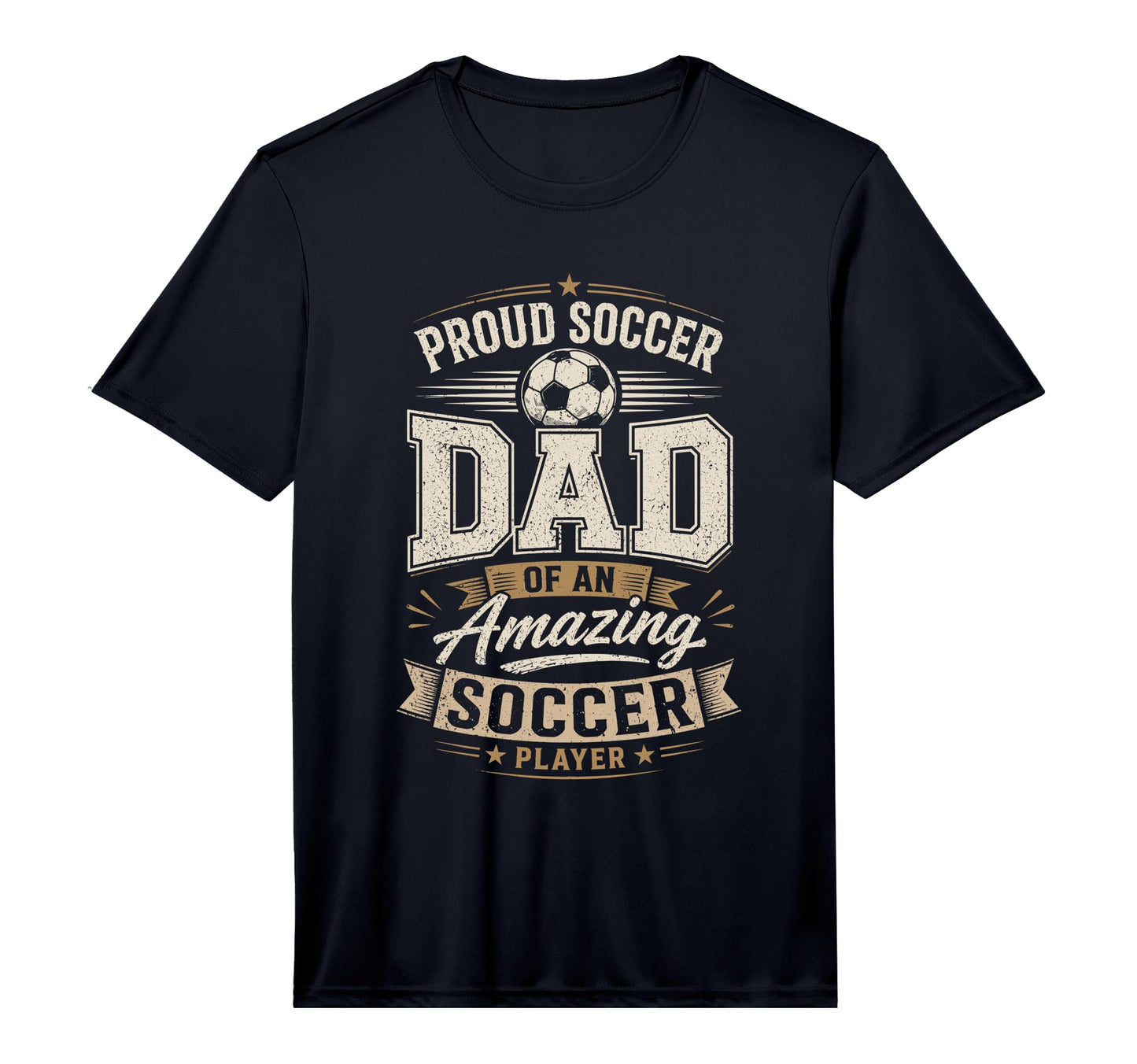 Mens Proud Soccer Dad Amazing Soccer T-Shirt - Custom Art Print Unisex - T-Shirt, Sweatshirt, Hoodie