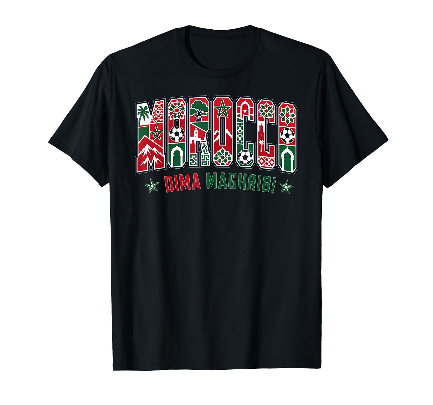 Morocco Soccer 2026 Moroccan Fans T-Shirt - Novelty Apparel Men Women - T-Shirt, Sweatshirt, Hoodie