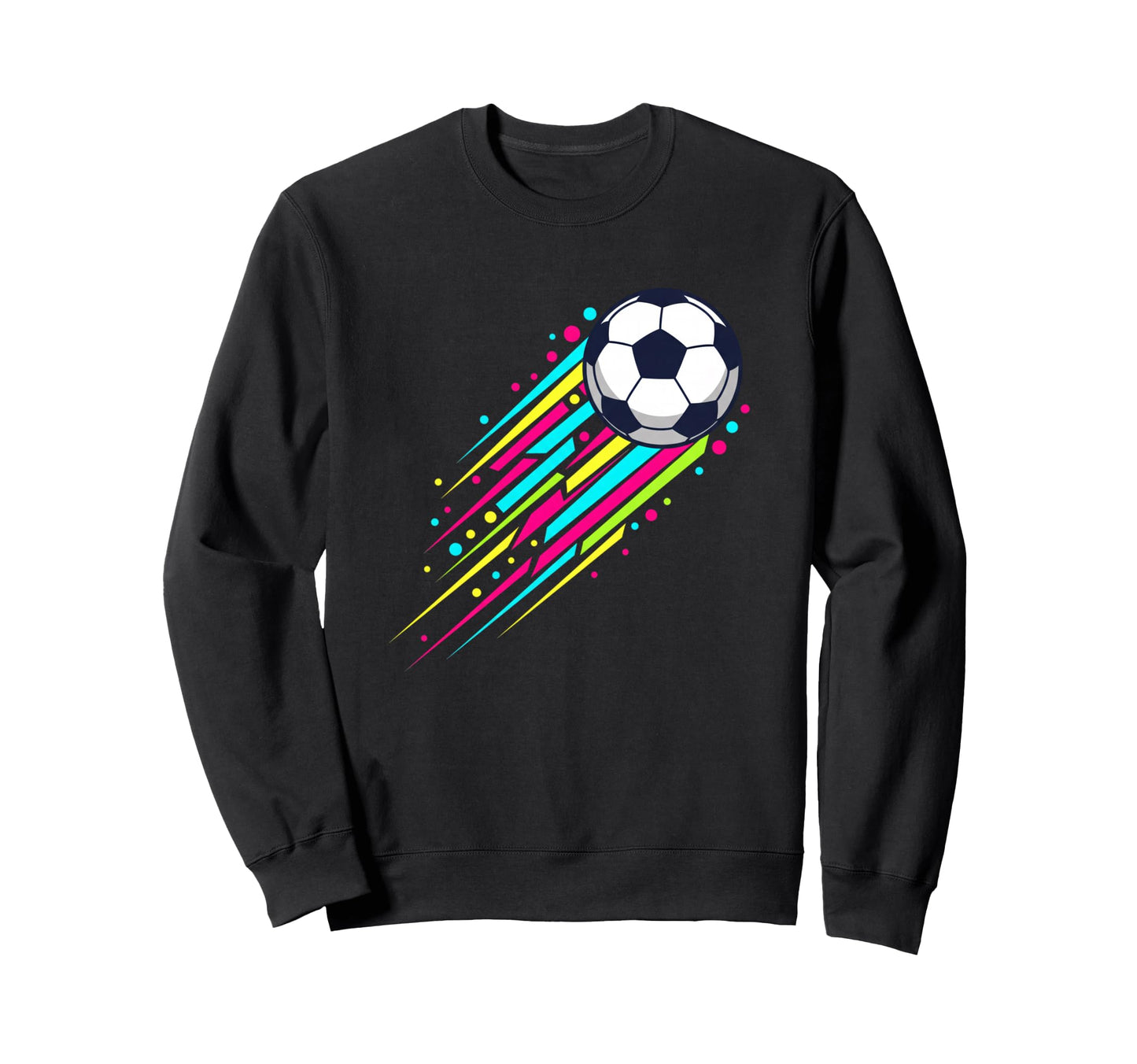 Soccer Ball Streak Sports Football Sweatshirt - Custom Art Print Men Women - T-Shirt, Sweatshirt, Hoodie