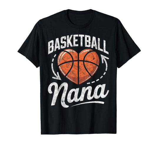 Basketball Player Nana Grandma Fan T-Shirt - Graphic Print Men Women - T-Shirt, Sweatshirt, Hoodie