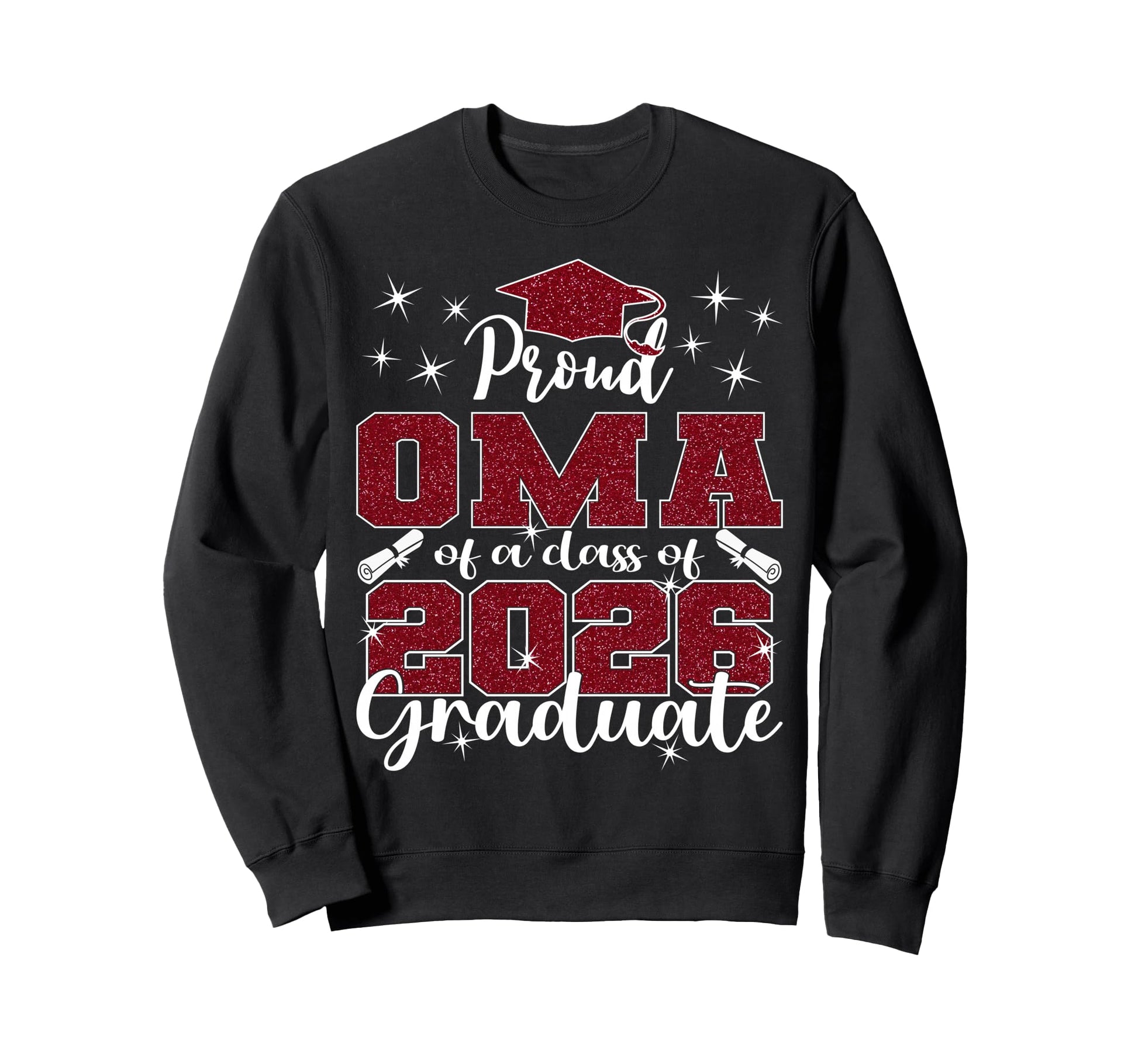 Super Proud Oma 2026 Graduate Sweatshirt - Streetwear Style for Adults - T-Shirt, Sweatshirt, Hoodie