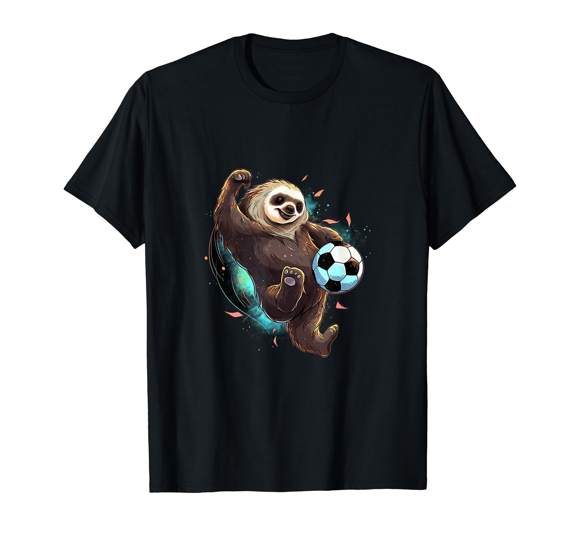 Sloth Playing Soccer Lazy Sloth Soccer T-Shirt - Novelty Apparel Men Women - T-Shirt, Sweatshirt, Hoodie