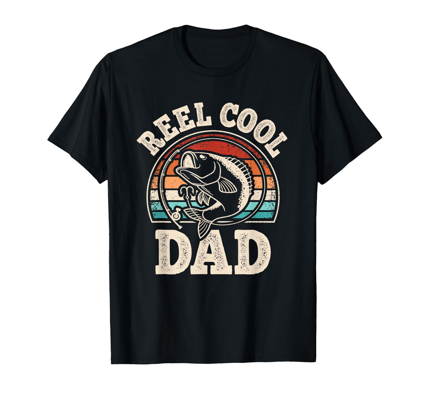 Reel Dad Fishing Papa Daddy Fathers T-Shirt - Aesthetic Graphic for Adults - T-Shirt, Sweatshirt, Hoodie