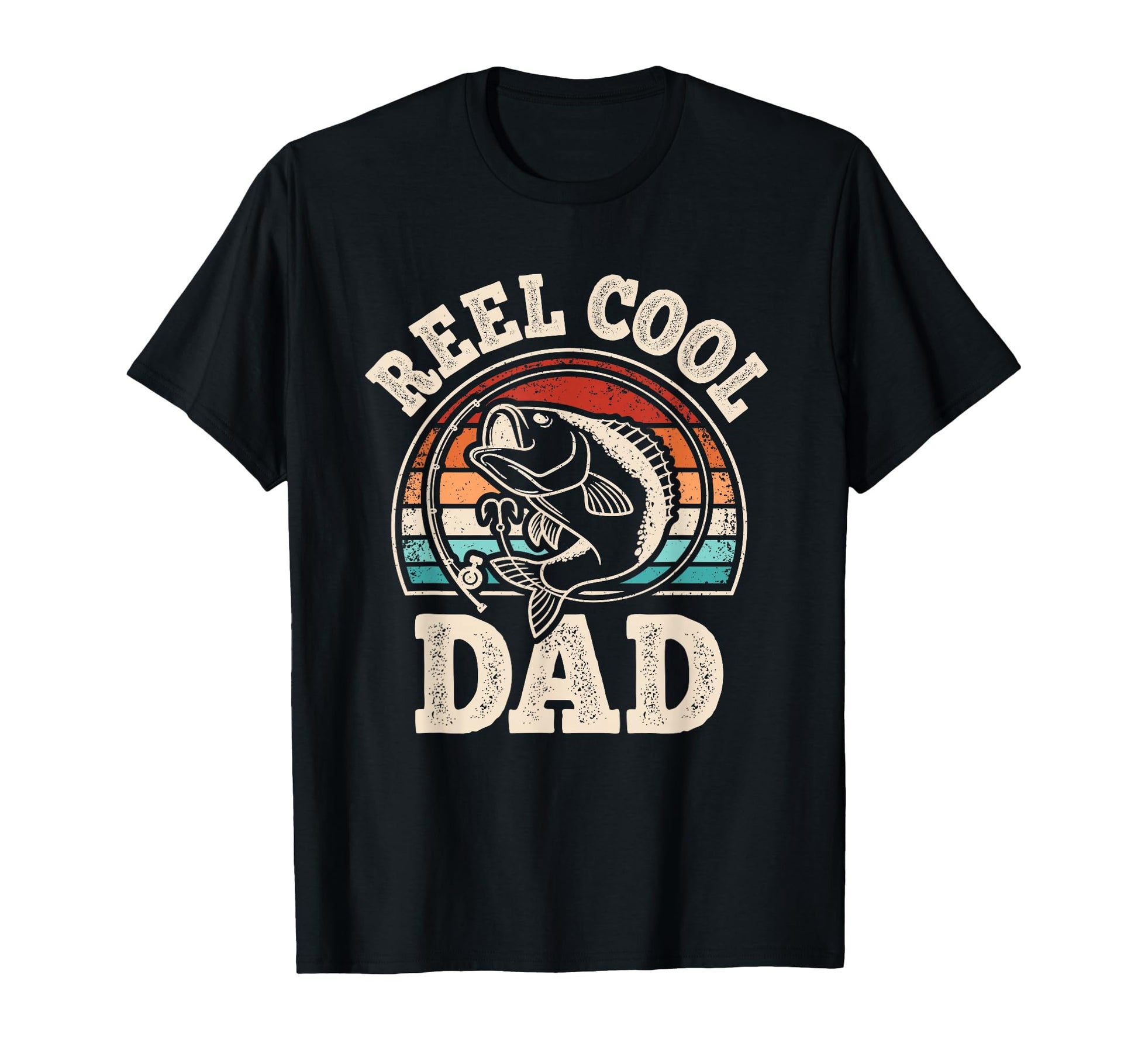 Reel Dad Fishing Papa Daddy Fathers T-Shirt - Aesthetic Graphic for Adults - T-Shirt, Sweatshirt, Hoodie