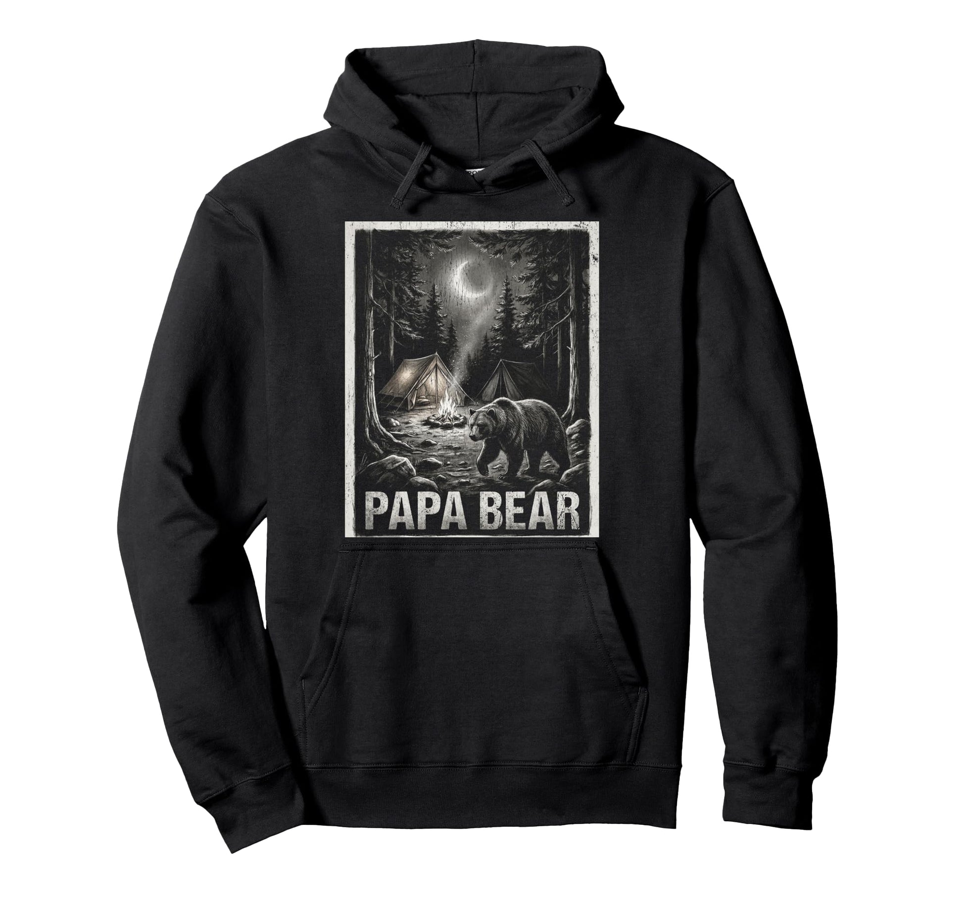 Papa Bear Family Matching Dad Hoodie - Streetwear Style for Adults - T-Shirt, Sweatshirt, Hoodie
