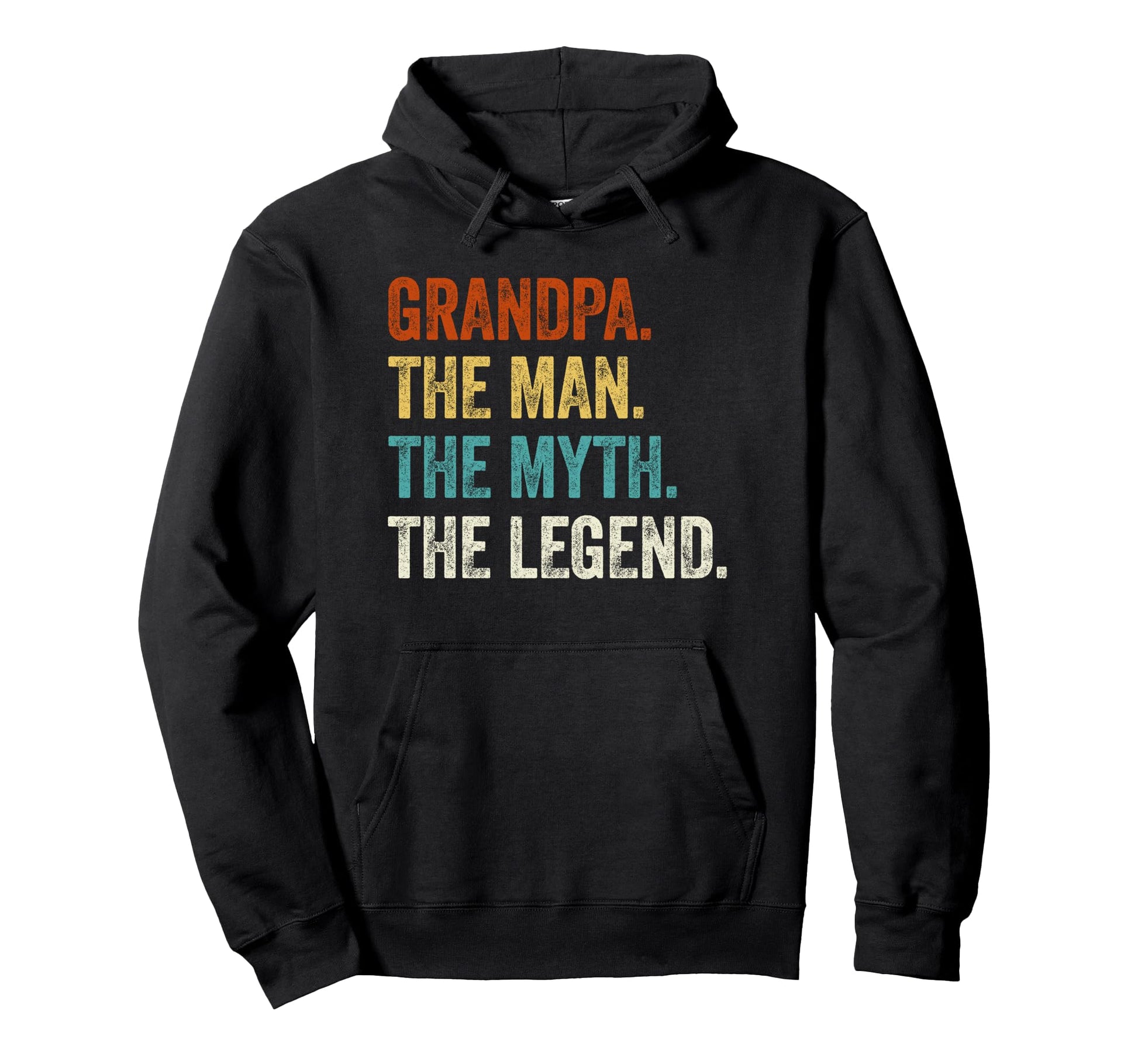 Grandpa Myth Legend Funny Fathers Day Hoodie - Graphic Print Unisex - T-Shirt, Sweatshirt, Hoodie