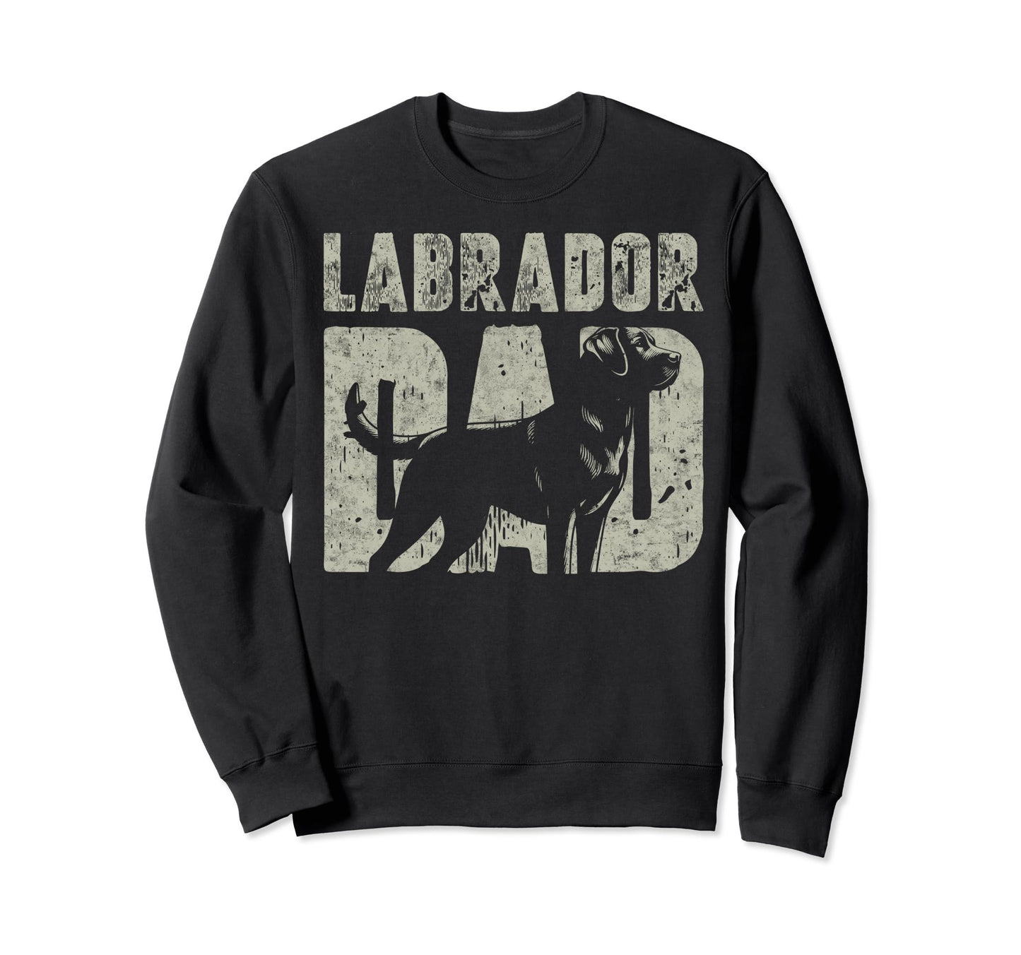 Labrador Dad Fathers Day Sweatshirt - Fun Novelty Design for Adults - T-Shirt, Sweatshirt, Hoodie