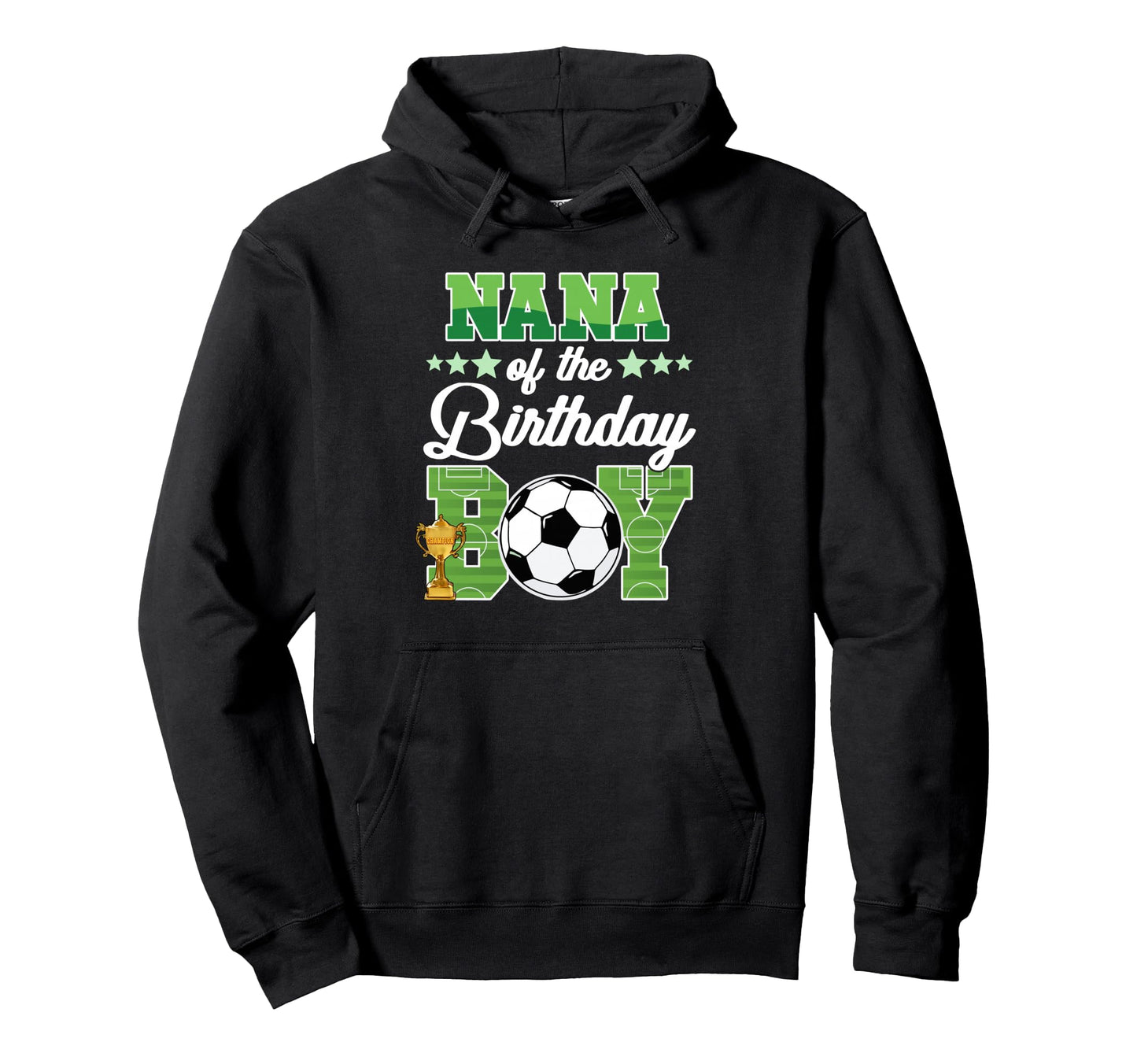 Soccer Nana Birthday Party Soccer Hoodie - Minimalist Print Men Women - T-Shirt, Sweatshirt, Hoodie
