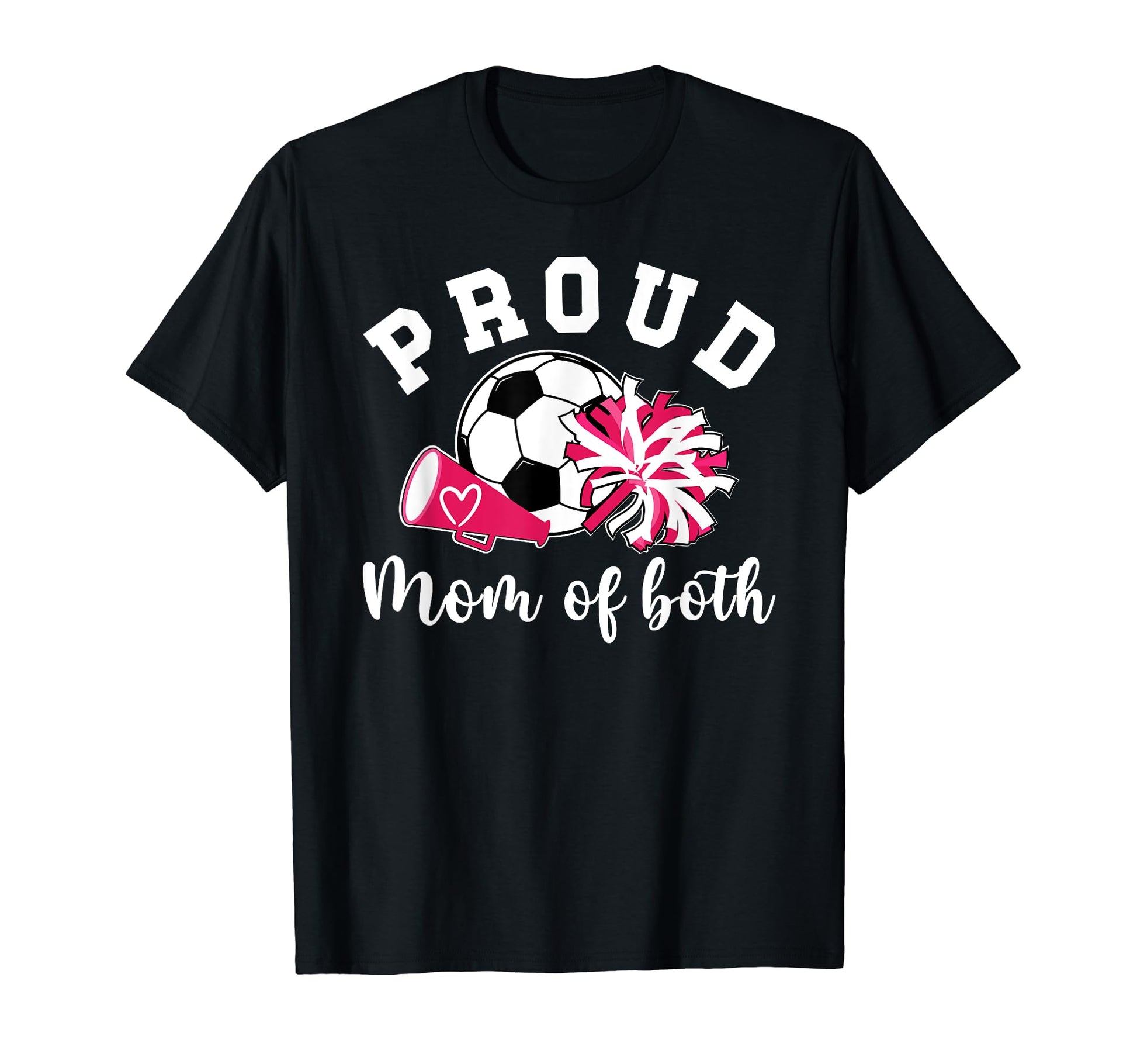 Proud Cheerleader Soccer Player Mom Hoodie - Graphic Print Men Women - T-Shirt, Sweatshirt, Hoodie