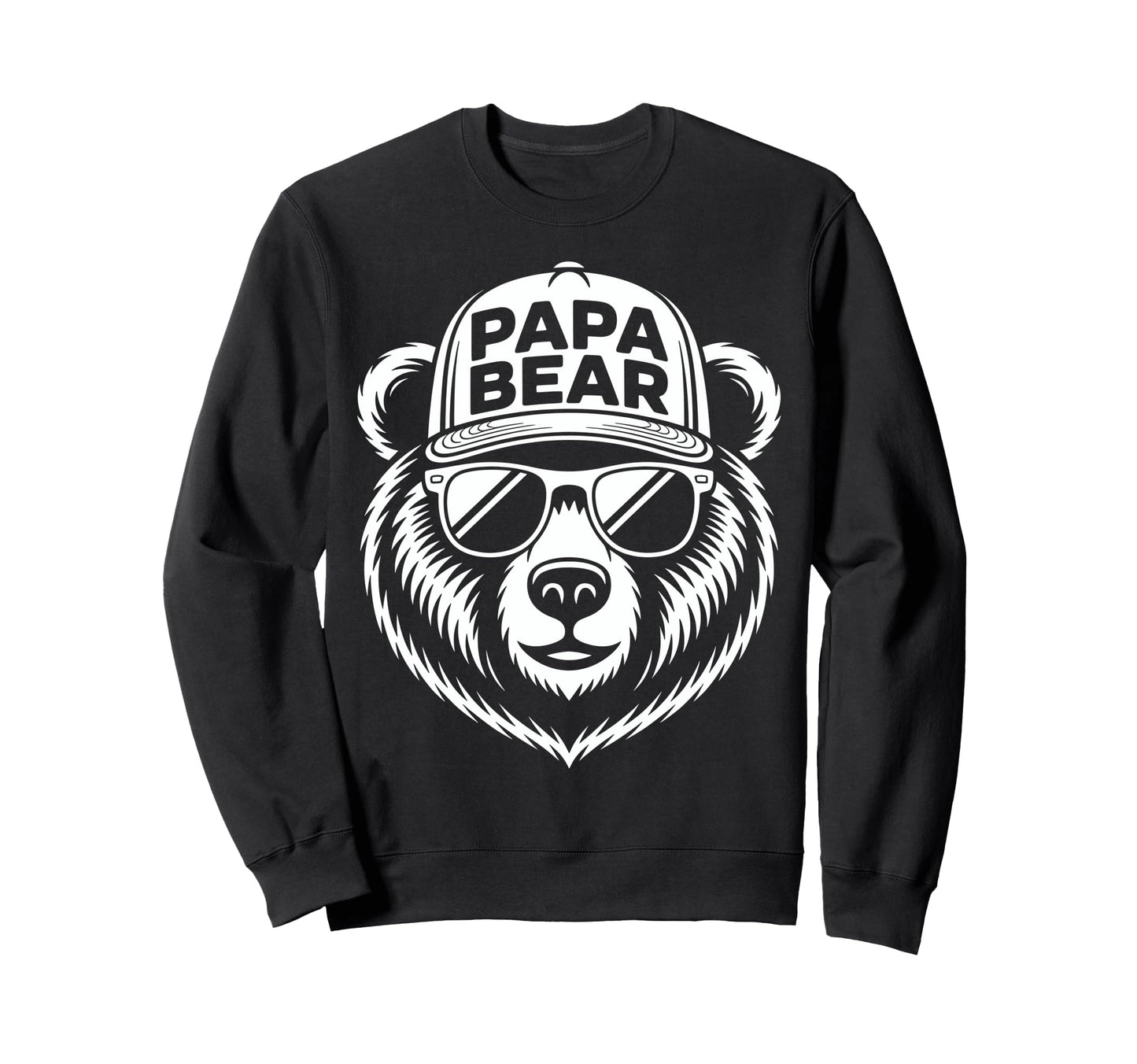 Strong Fathers Day Papa Bear Bear Sweatshirt - Minimalist Print for Adults - T-Shirt, Sweatshirt, Hoodie