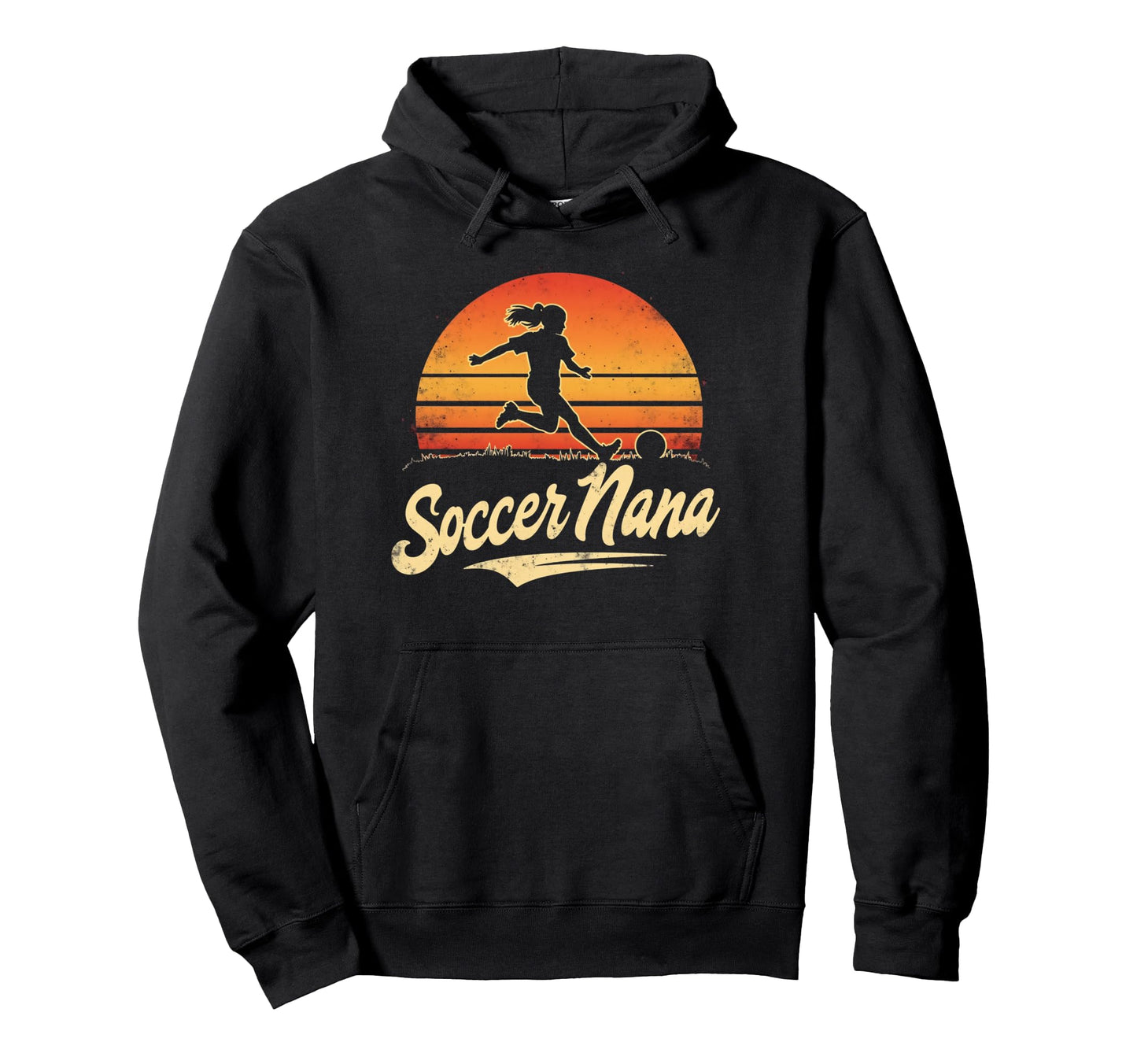 Proud Soccer Nana Funny Grandma Lover Heart Hoodie - Unique Graphic Unisex - T-Shirt, Sweatshirt, Hoodie