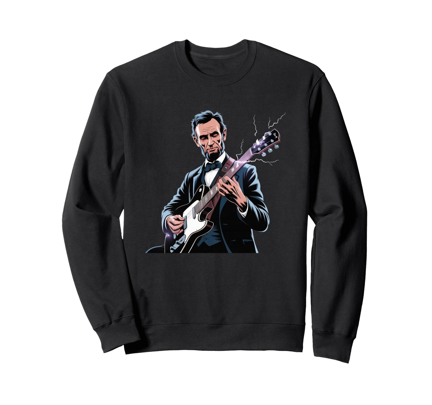 President Abraham Lincoln Playing Sweatshirt - Streetwear Style Unisex - T-Shirt, Sweatshirt, Hoodie
