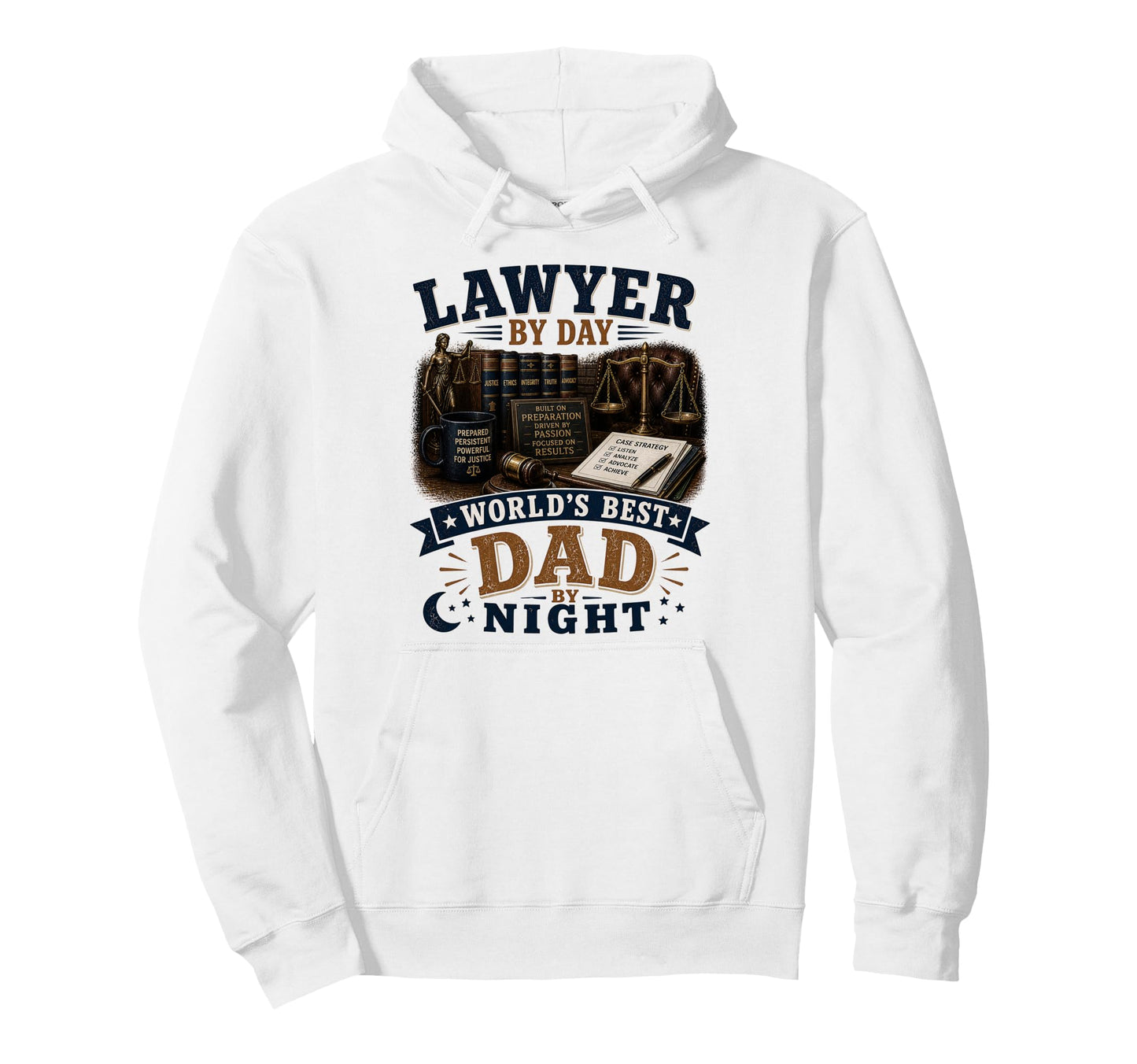 Lawyer Day Worlds Best Dad Night Funny Hoodie - Streetwear Style Men Women - T-Shirt, Sweatshirt, Hoodie