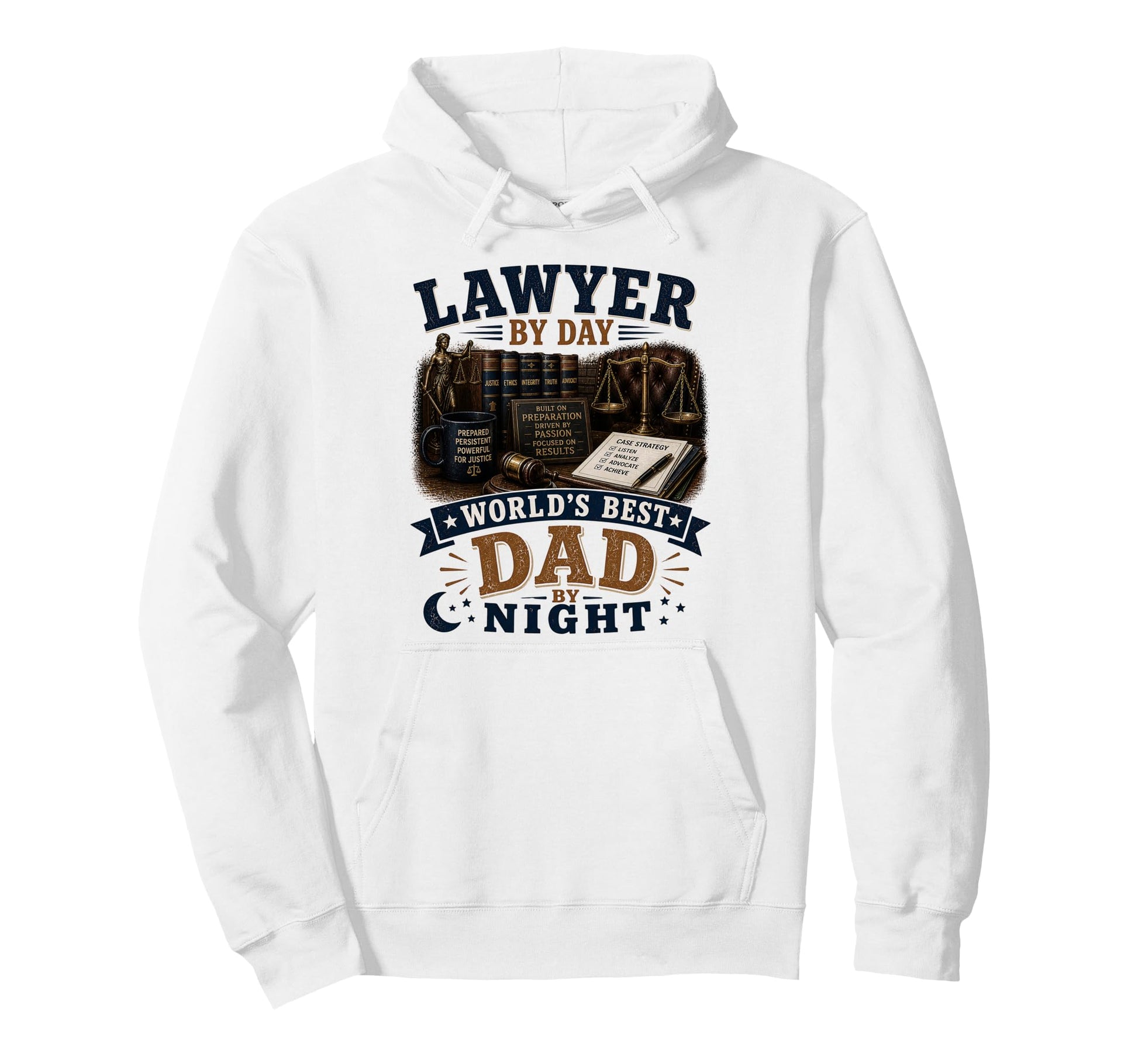 Lawyer Day Worlds Best Dad Night Funny Hoodie - Streetwear Style Men Women - T-Shirt, Sweatshirt, Hoodie