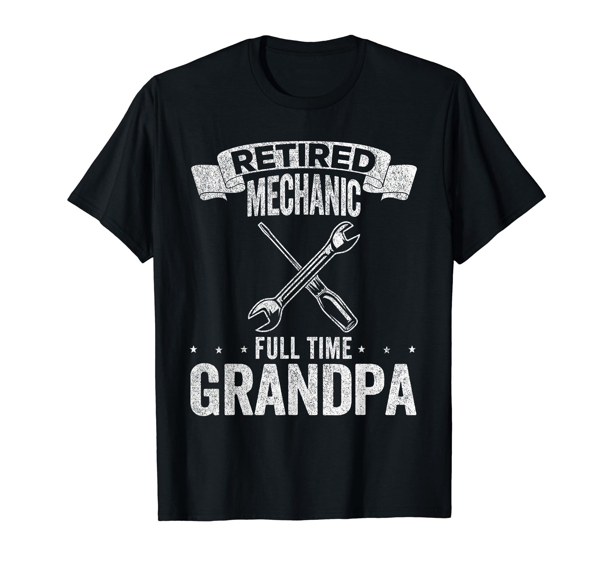 Retired Mechanic Full Time Grandpa T-Shirt - Novelty Apparel Men Women - T-Shirt, Sweatshirt, Hoodie