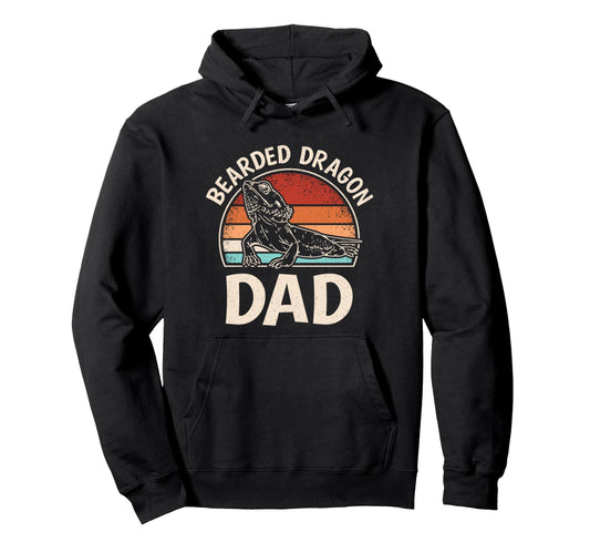 Bearded Dragon Dad Funny Reptile Lizard Hoodie - Trendy Graphic Unisex - T-Shirt, Sweatshirt, Hoodie