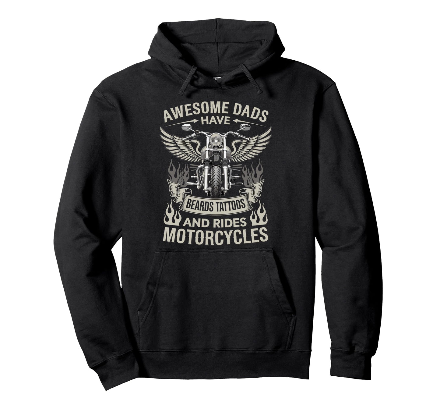 Dad Biker Funny Motorcycle Rider Hoodie - Casual Everyday Wear for Adults - T-Shirt, Sweatshirt, Hoodie