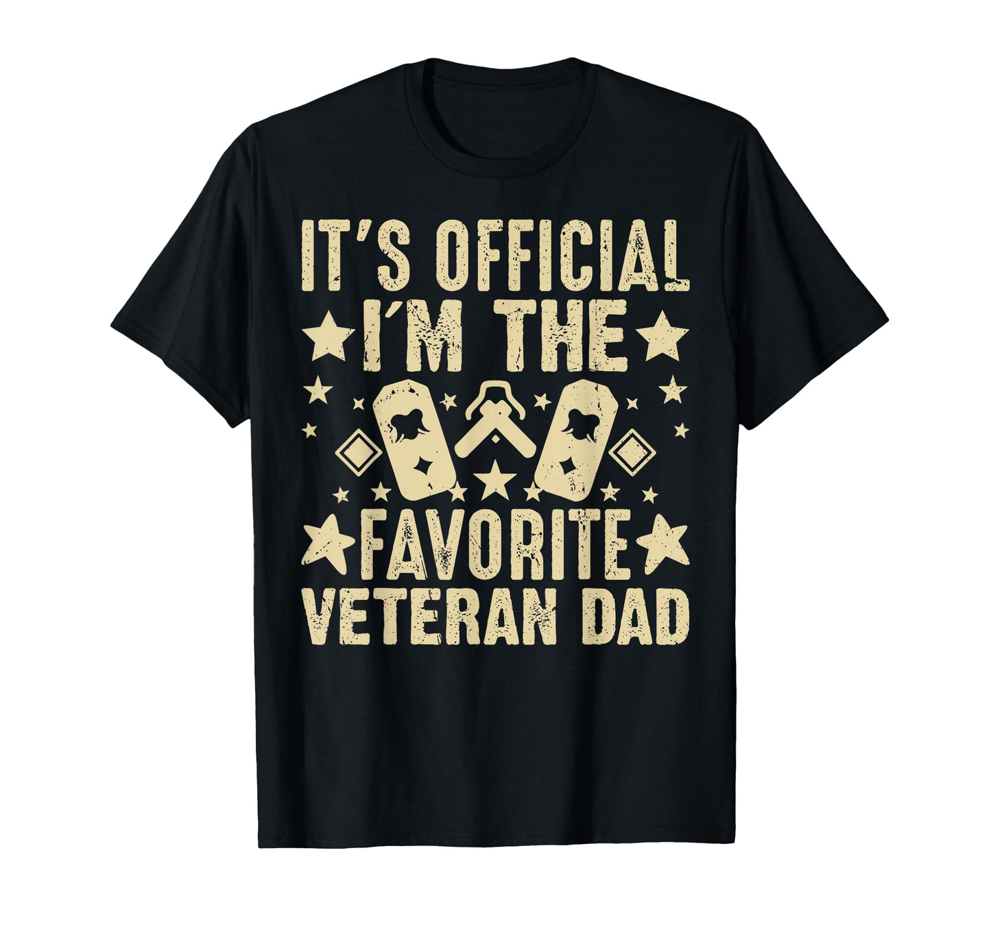 Its Im Favorite Veteran Dad T-Shirt - Graphic Print Men Women - T-Shirt, Sweatshirt, Hoodie