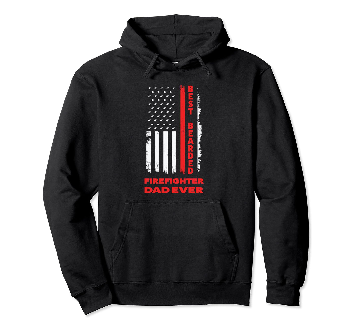 Best Bearded Firefighter Dad Ever Hoodie - Fun Novelty Design Unisex - T-Shirt, Sweatshirt, Hoodie