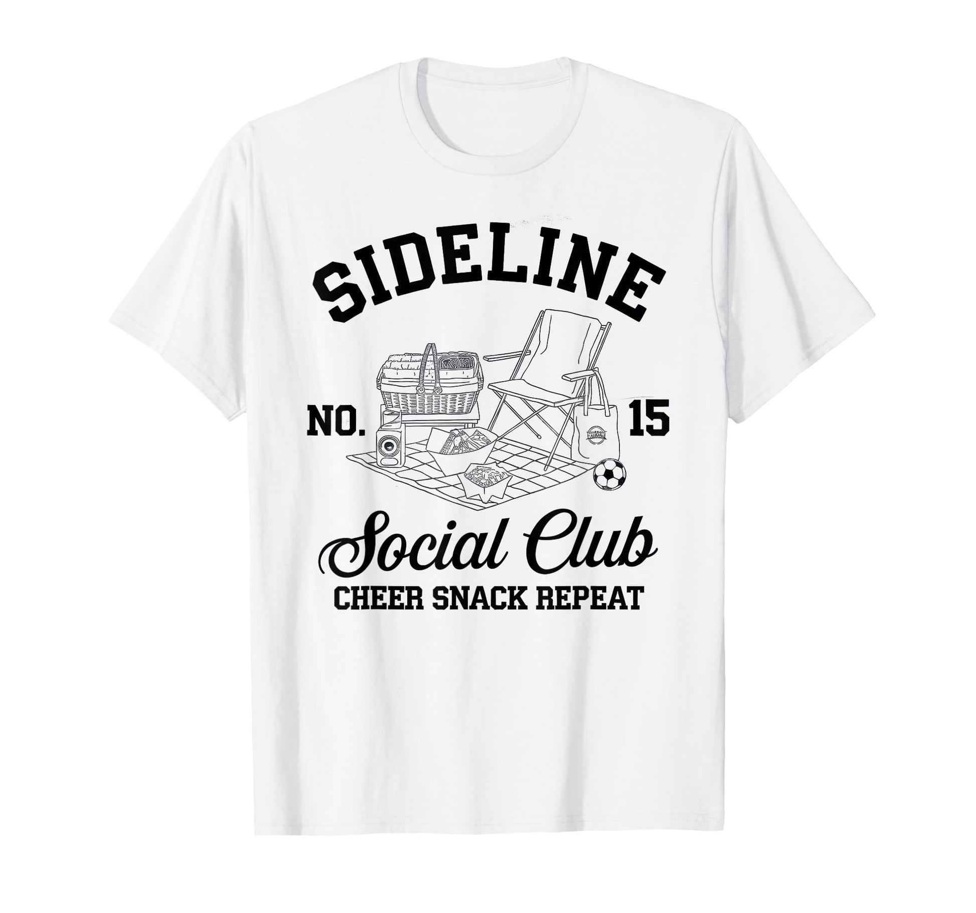 Sideline Social Club Soccer Mom Game Day T-Shirt - Streetwear Style Unisex - T-Shirt, Sweatshirt, Hoodie