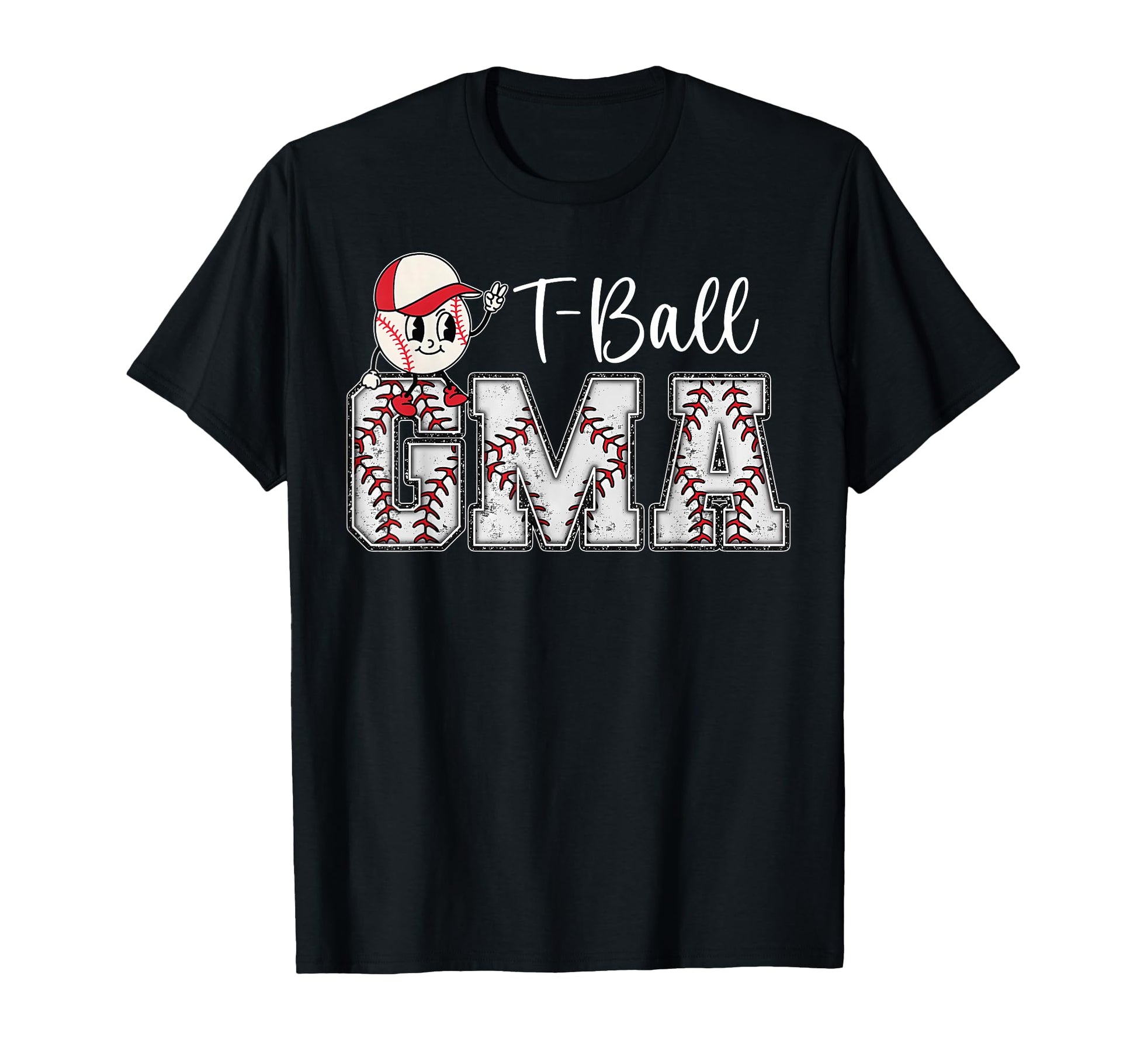 T Ball Grandma Baseball Heart T-Shirt - Aesthetic Graphic for Adults - T-Shirt, Sweatshirt, Hoodie